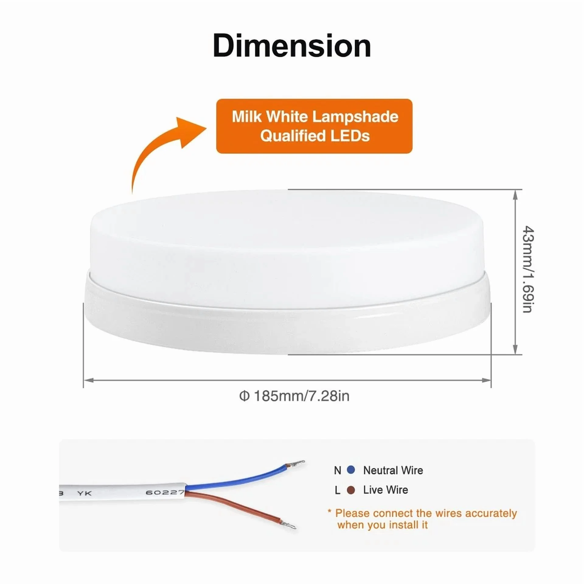 Led Lighting Innovative with LED, 24W, Easy to use and practical for everyone. - White Model 5D0FCA