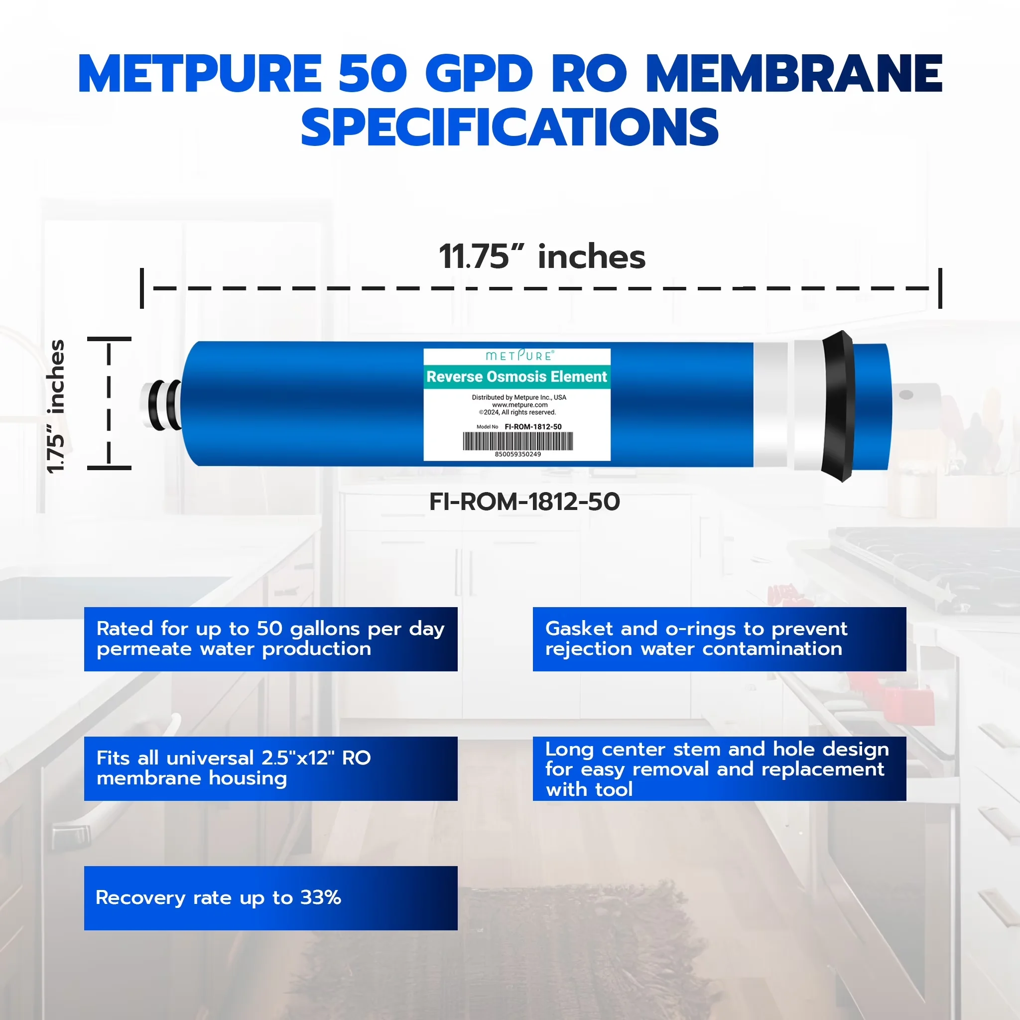 Water Filtration Essential - Reverse - Durable Build Model CD79BD