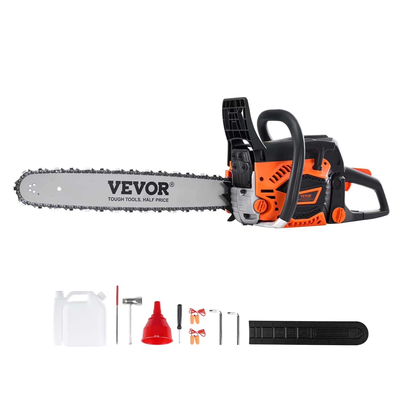 Quality Chainsaw with Handheld Cordless Petrol Chainsaws, Gasoline Powered Chain Saw, 58CC 20" 3.22HP - Multicolor for Garden Model 70BC0B