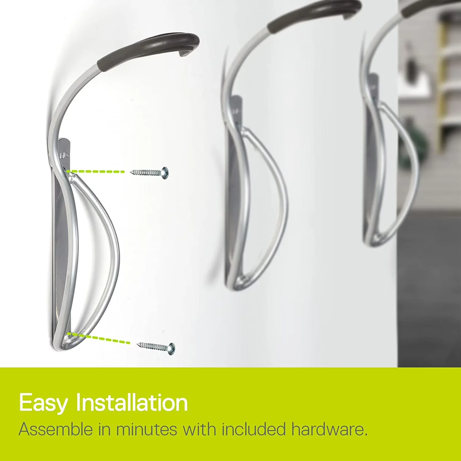 Garage Storage Supply Innovative with Easy Installation, Includes all necessary hardware - Silver Alloy Steel Model BDEECA