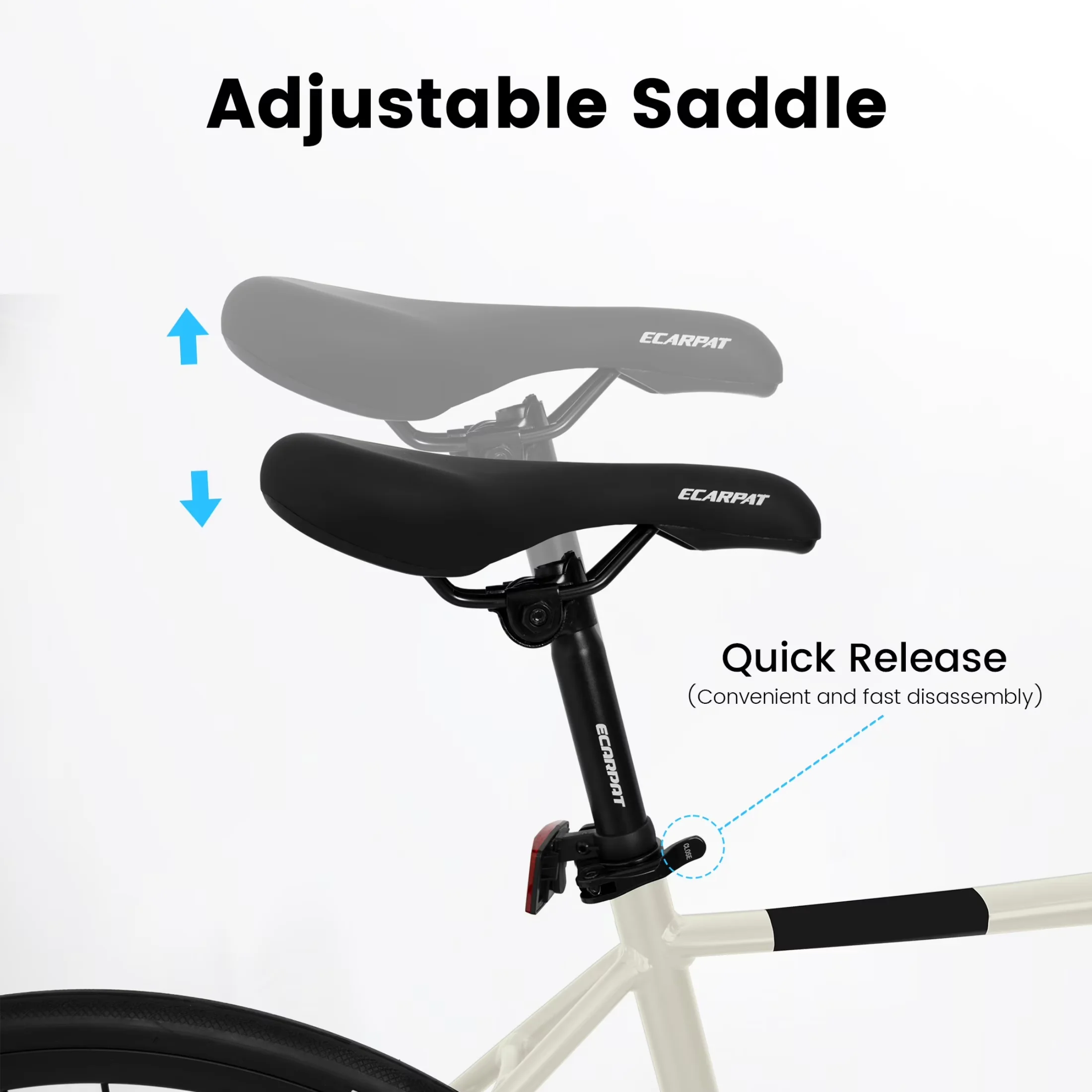 Mountain Bike Essential with Adjustable Speed, Lightweight Aluminum Frame - Off-White Model B3FFB5