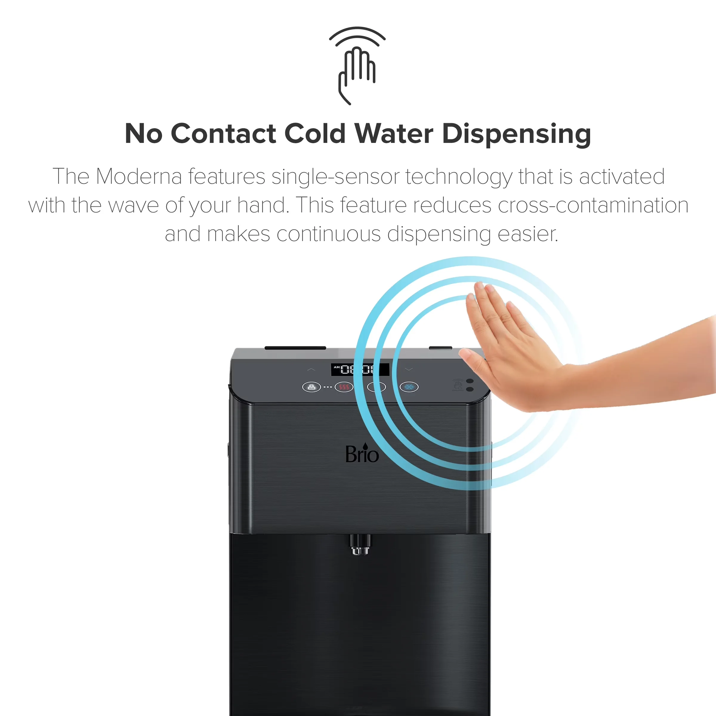 Quality Water Filtration with Self-Cleaning, Connects to your line - Matte Black Stainless Steel, Plastic Model EA9734