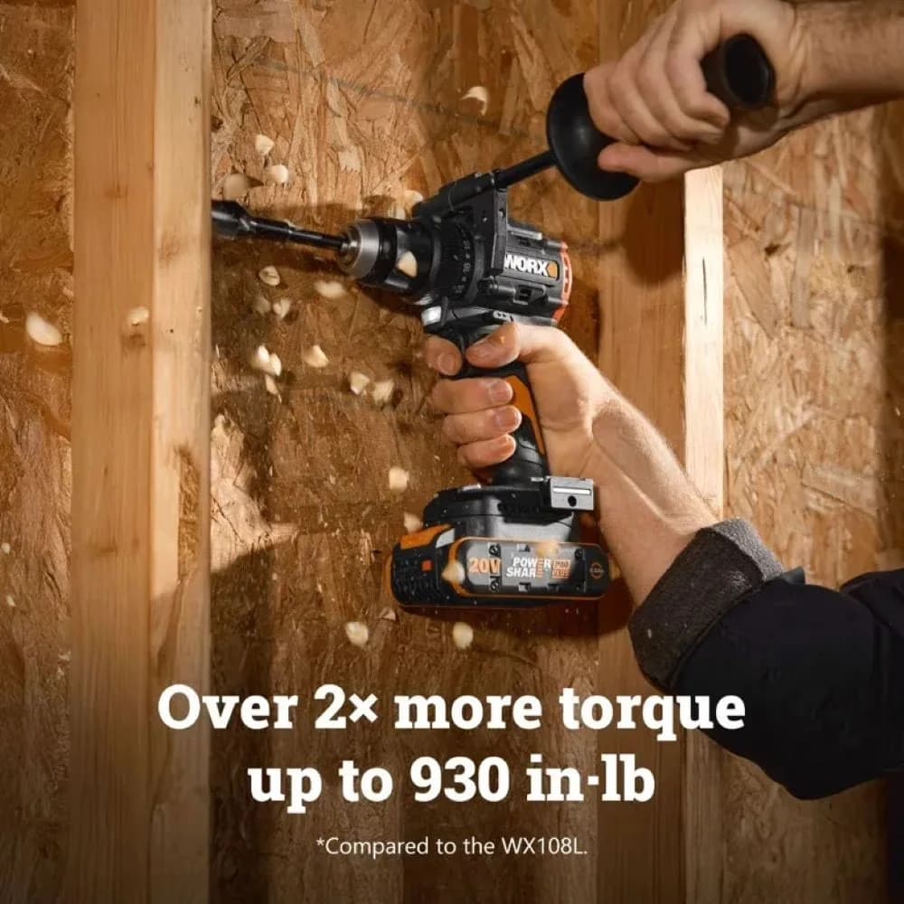 Premium Drills Driver with Battery, 20V - Black 6.3" WX109L - Universal Fit Model 124737