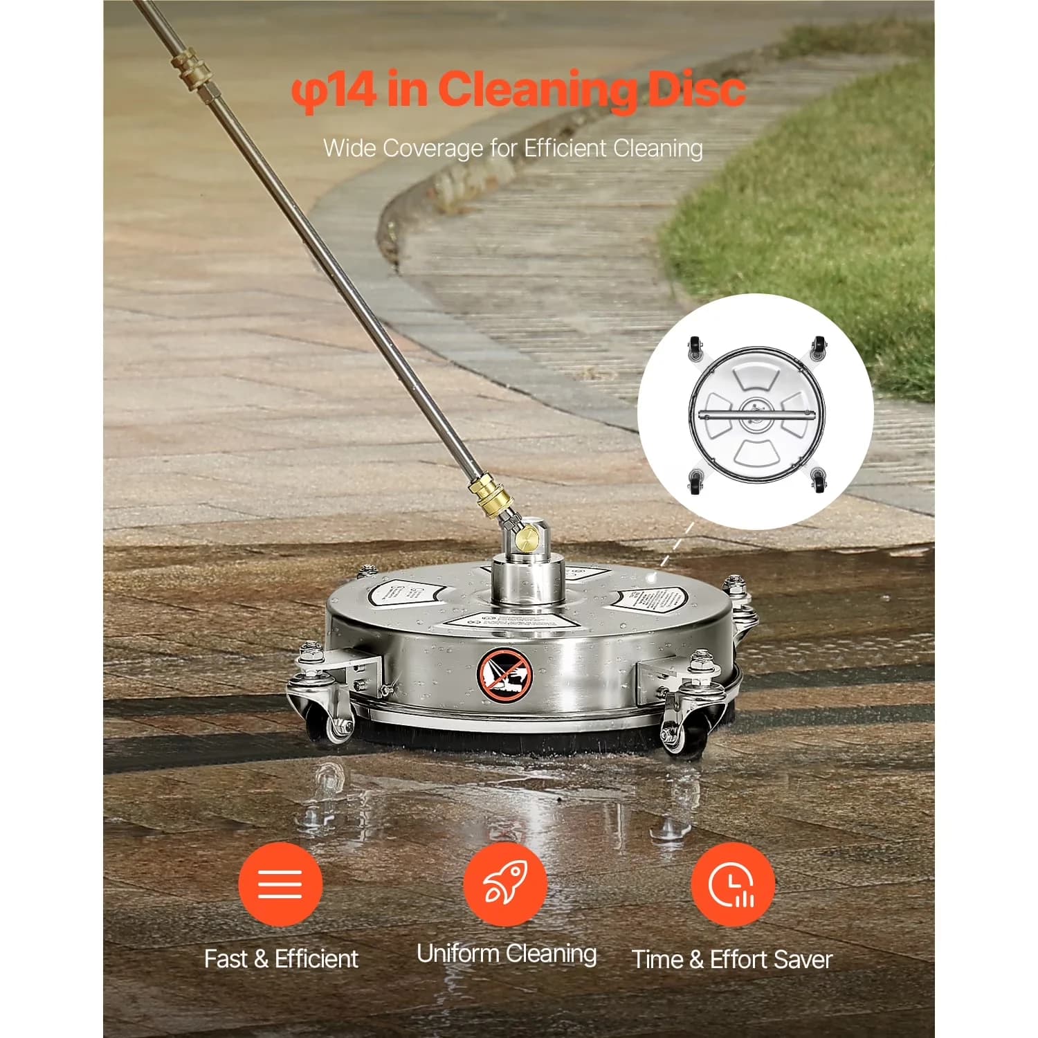 Classic Pressure Washer with Quick Connect Tips, 14" Surface Cleaner - 1/4 Model 491FF7