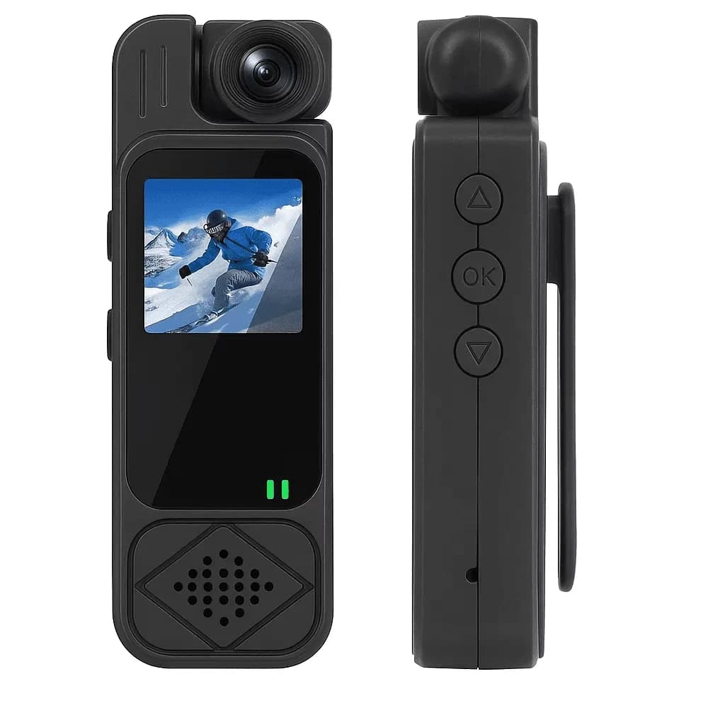 Modern Air Conditioner with Waterproof, Portable, Action Camera - Black Model A986BD