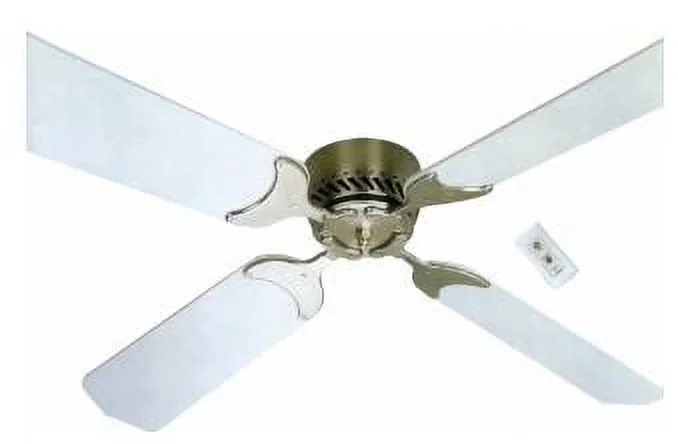 Modern Ceiling Fan with Modern, Easy Installation, 42" White - White 410TSDC42BNWH Model 6DC011