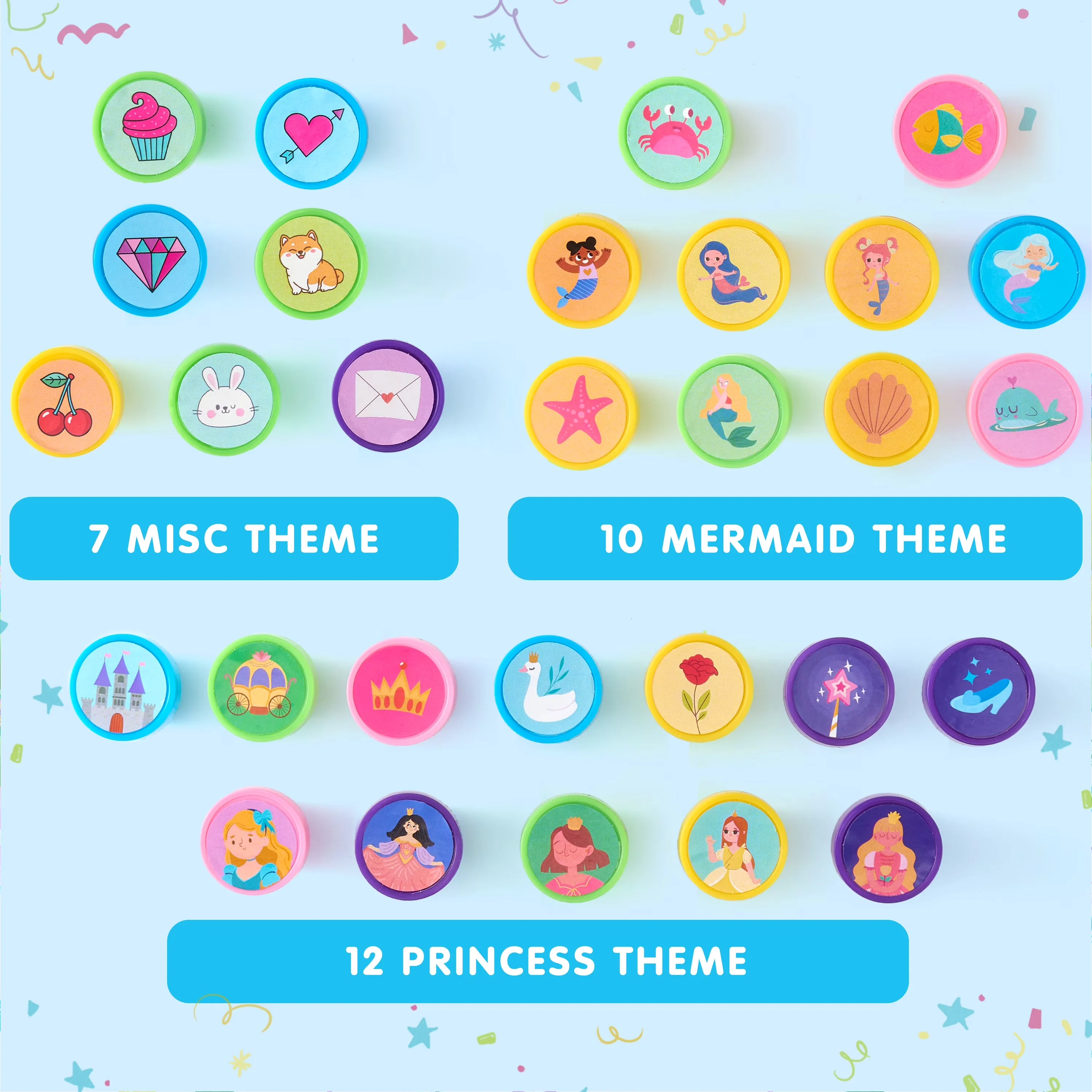 Reliable Moving with 50 Pcs FairyTale's Themed Stamps - Pp, Eva Multicolor Model 5B68FA