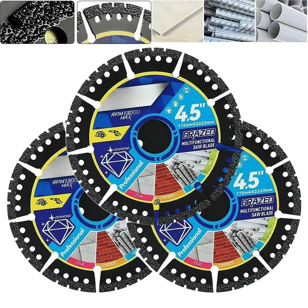 Power Tool Reliable with Adjustable, Diamond Multi-Purpose Saw Blades, 4.5 Inch Angle Grinder Cutting Discs - Model 4628EB