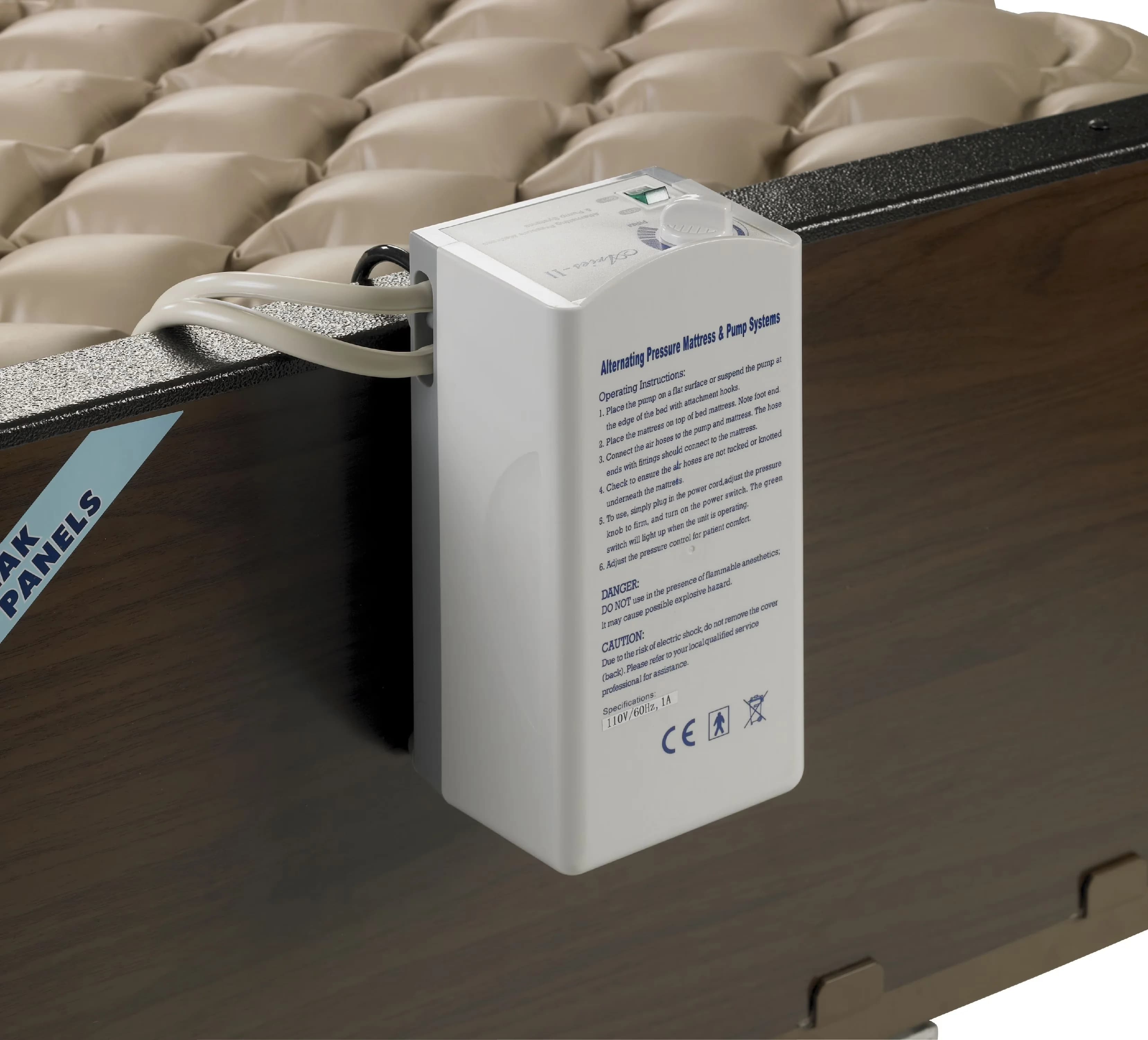 Compact Mattresses Accessory with Variable Pressure, End Flaps - Vinyl Off-White Model 844E5B