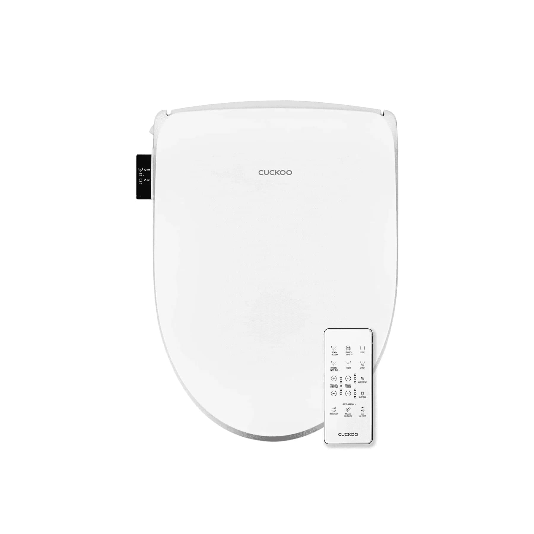 Stylish Toilet Seats And Lid with Electronic Bidet - Plastic White - Essential Collection Model 5428B8