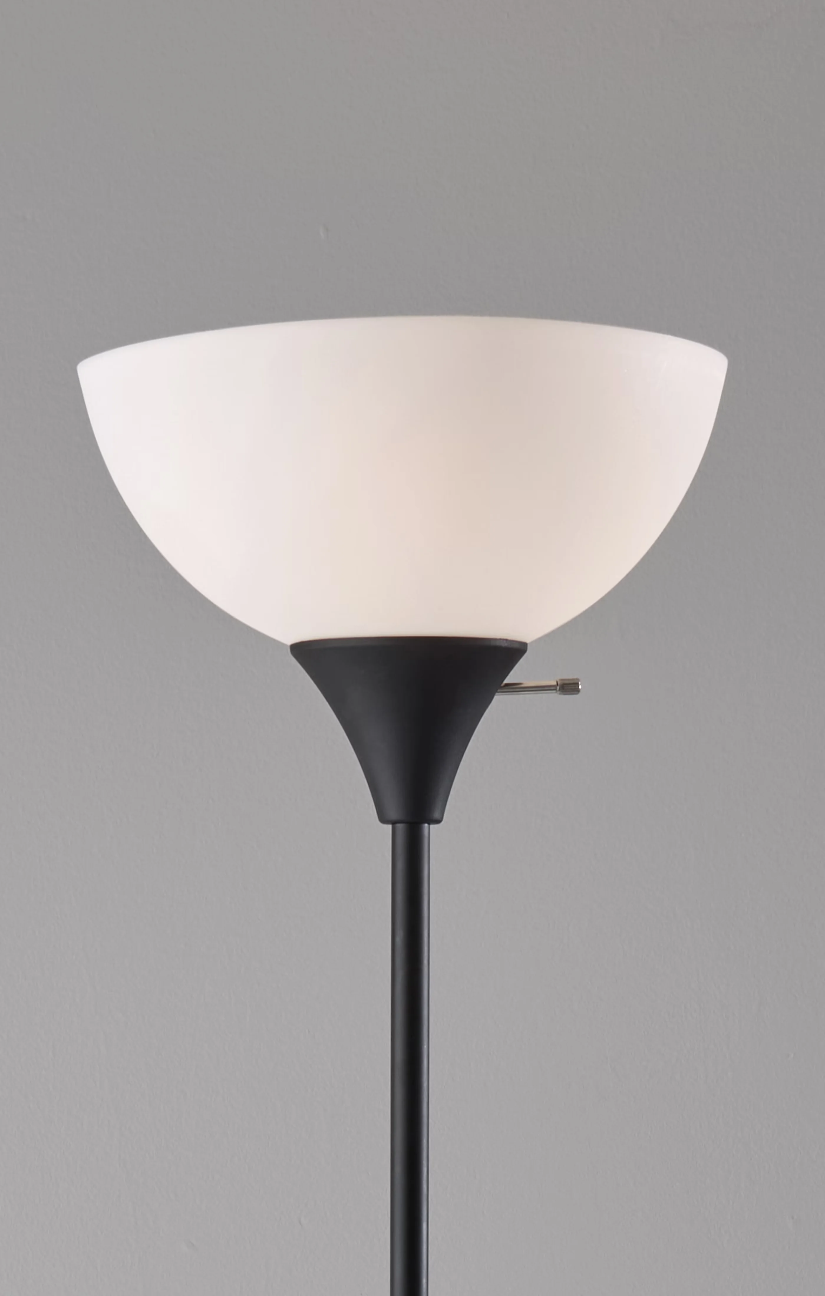 Versatile Lamp with Incandescent, Multi-Head Lamps, 72" Black Combo Floor - Plastic Black Model 3535C2