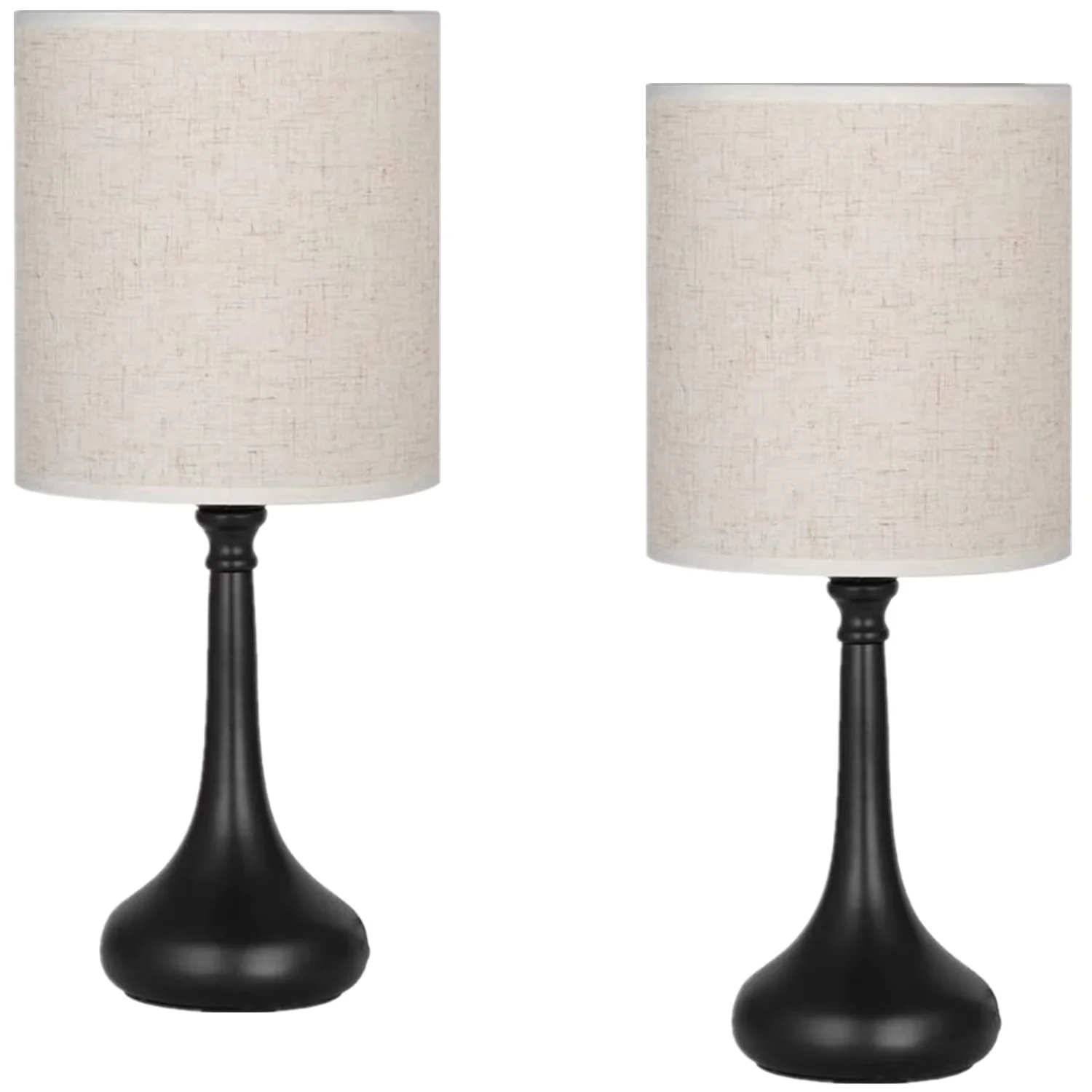 Classic Lamp with Incandescent, Modern - Beige Metal Black for Multiple Applications Model 1B4CBA
