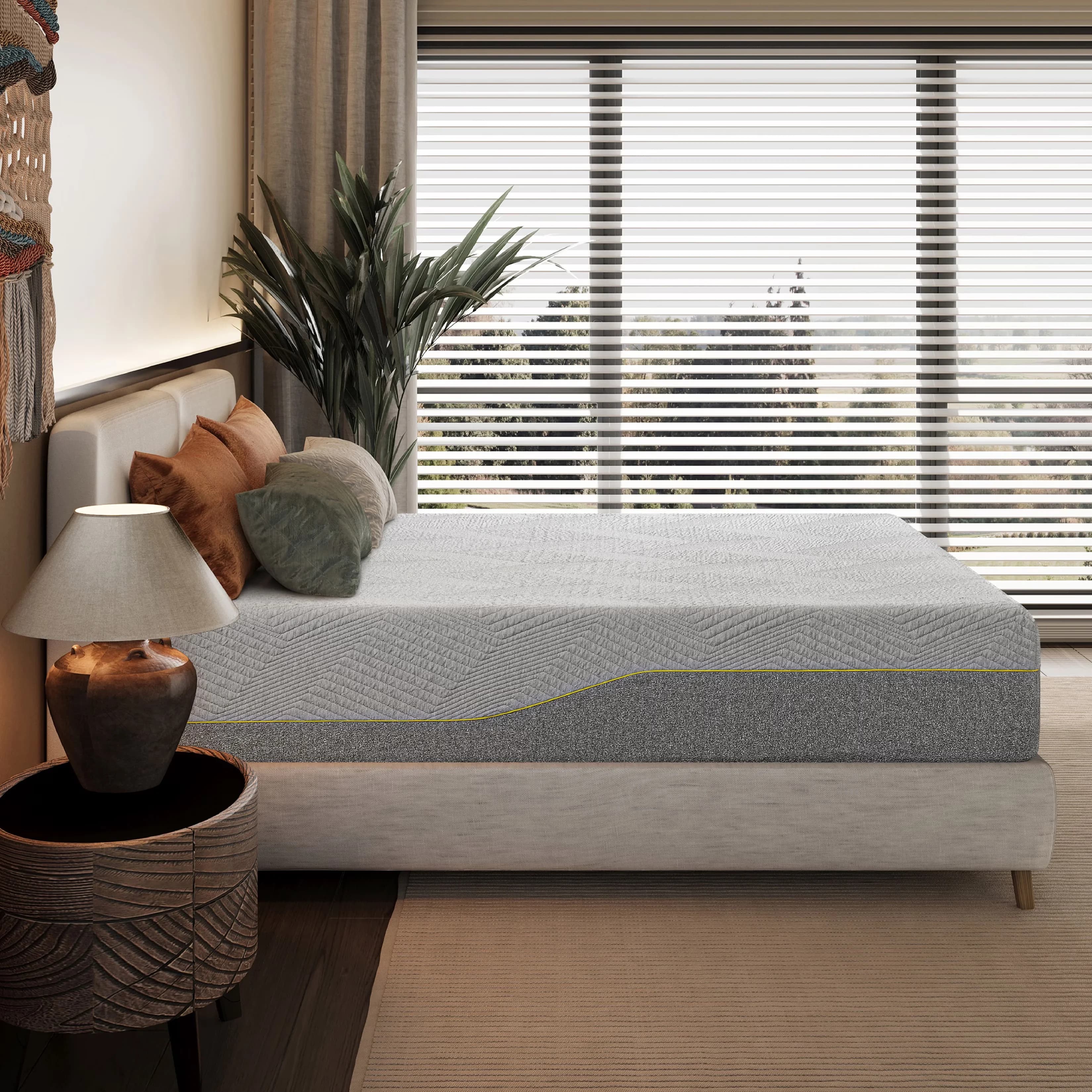 Mattresses Accessory Versatile with Low Motion Transfer, Breathable Construction, Mattress-In-A-Box - Memory Foam Model 5AE12D