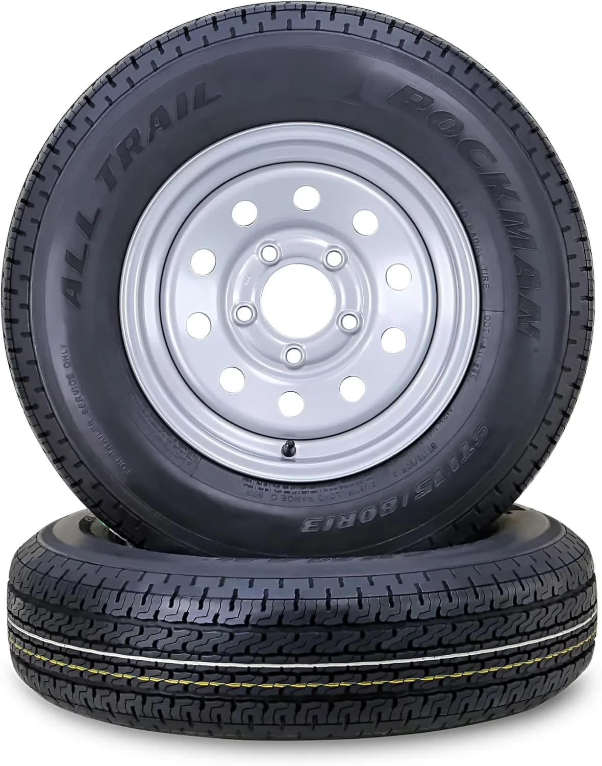 Professional Trailer Tire with Durable Construction, SET 2 - ST175 - Easy to Use Model 81CCCE