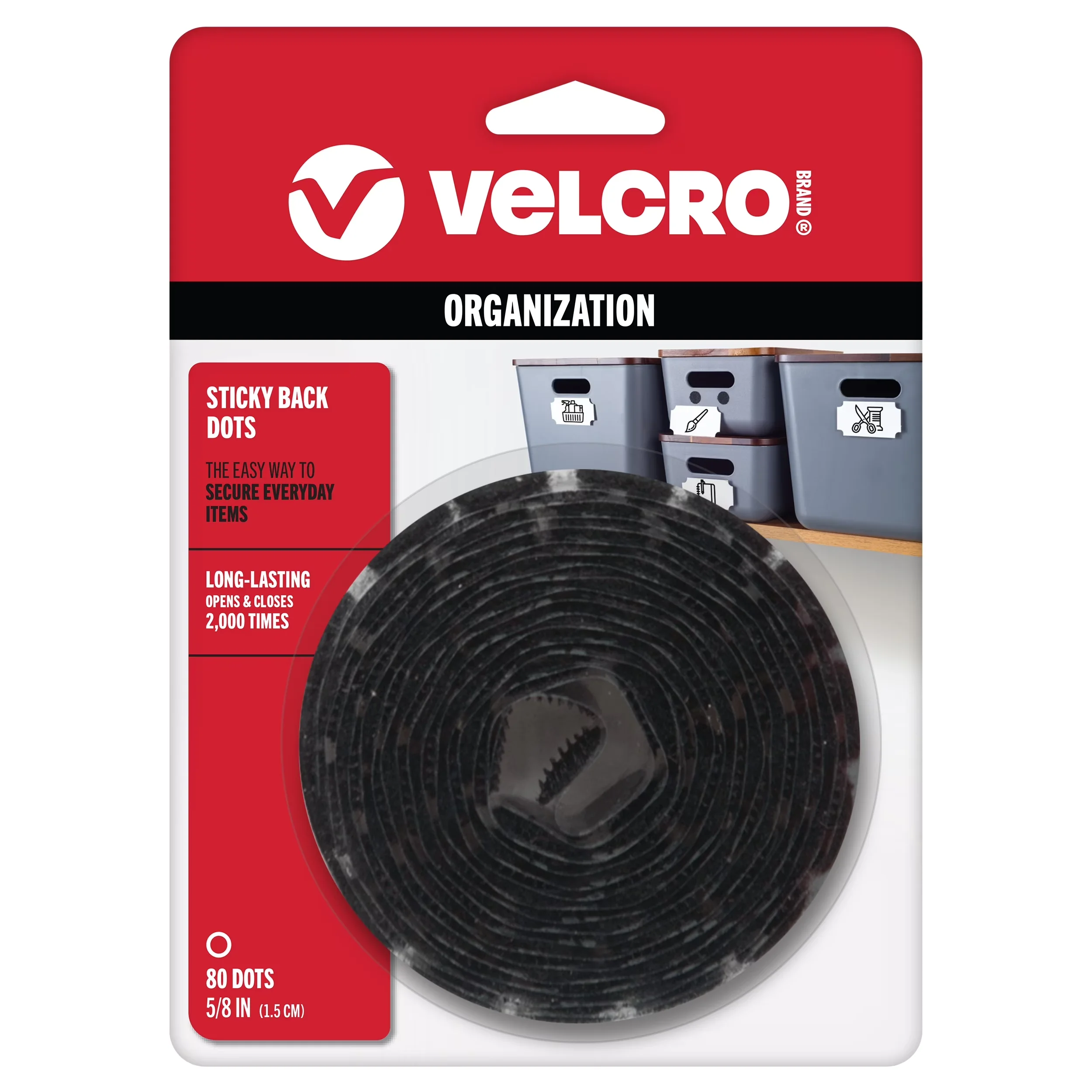 Sleek Fastener - 61% Nylon, 30.2% Rubber Adhesive Black for Home, Office Model D784DD