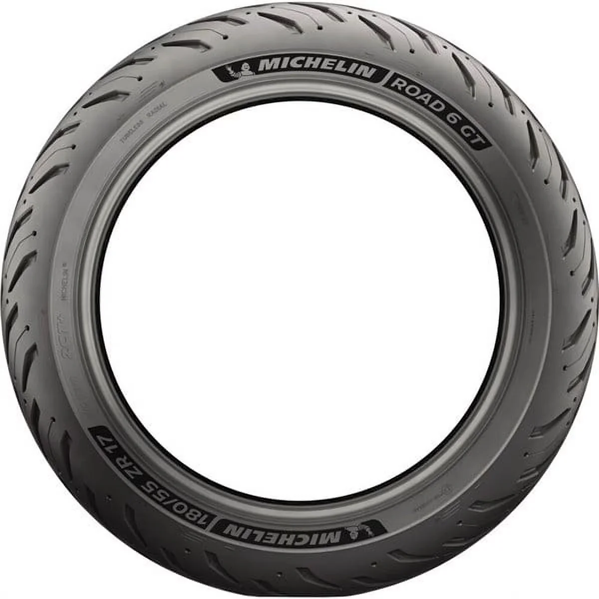 Versatile Motorcycle Tire with Heavy Braking, 89542 Road 6 Rear - Black Model 4A2C49