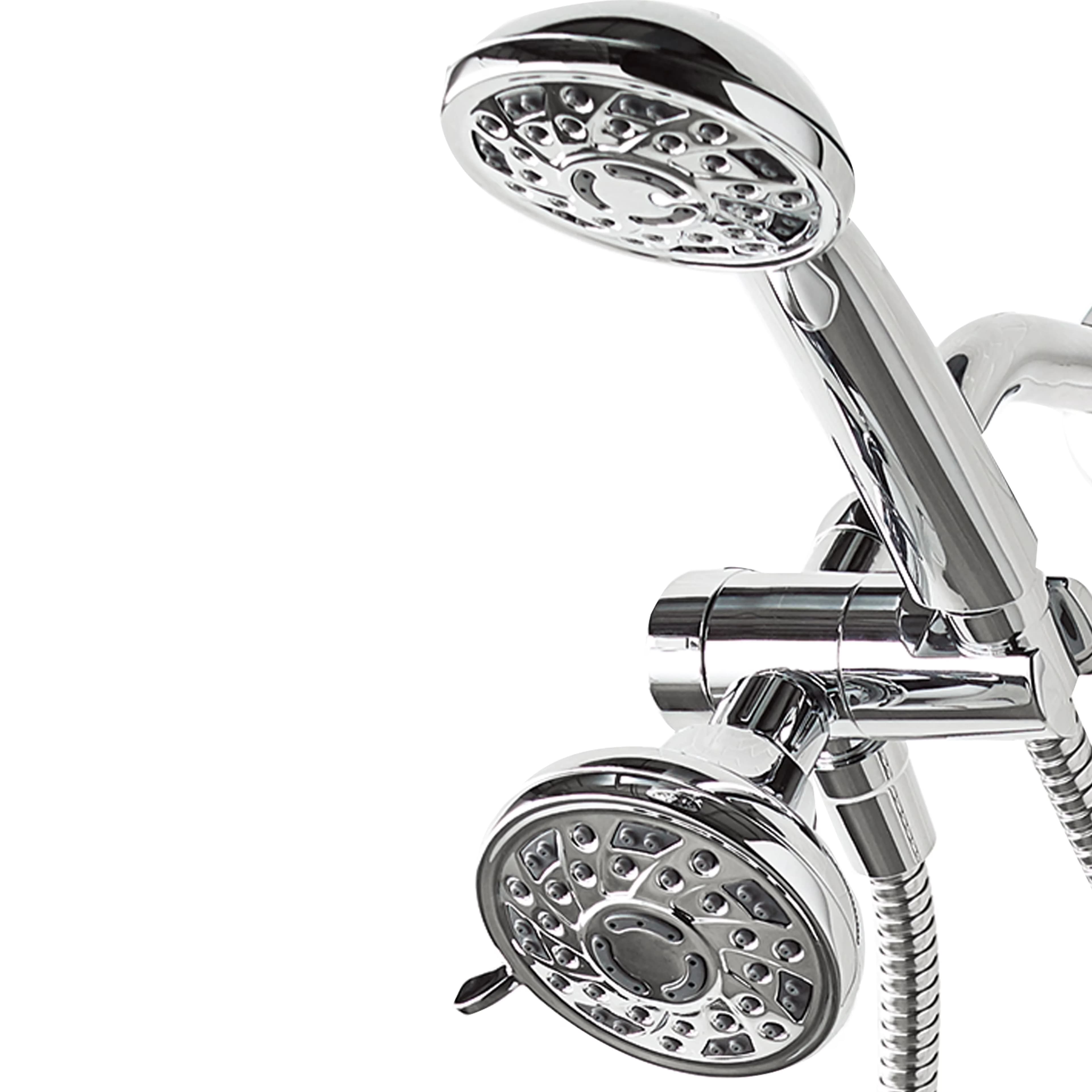 Sleek Shower Head with Watersense Labled, Adjustable Stream, 3-Setting Luxury Combo - Plastic Model 99B11A