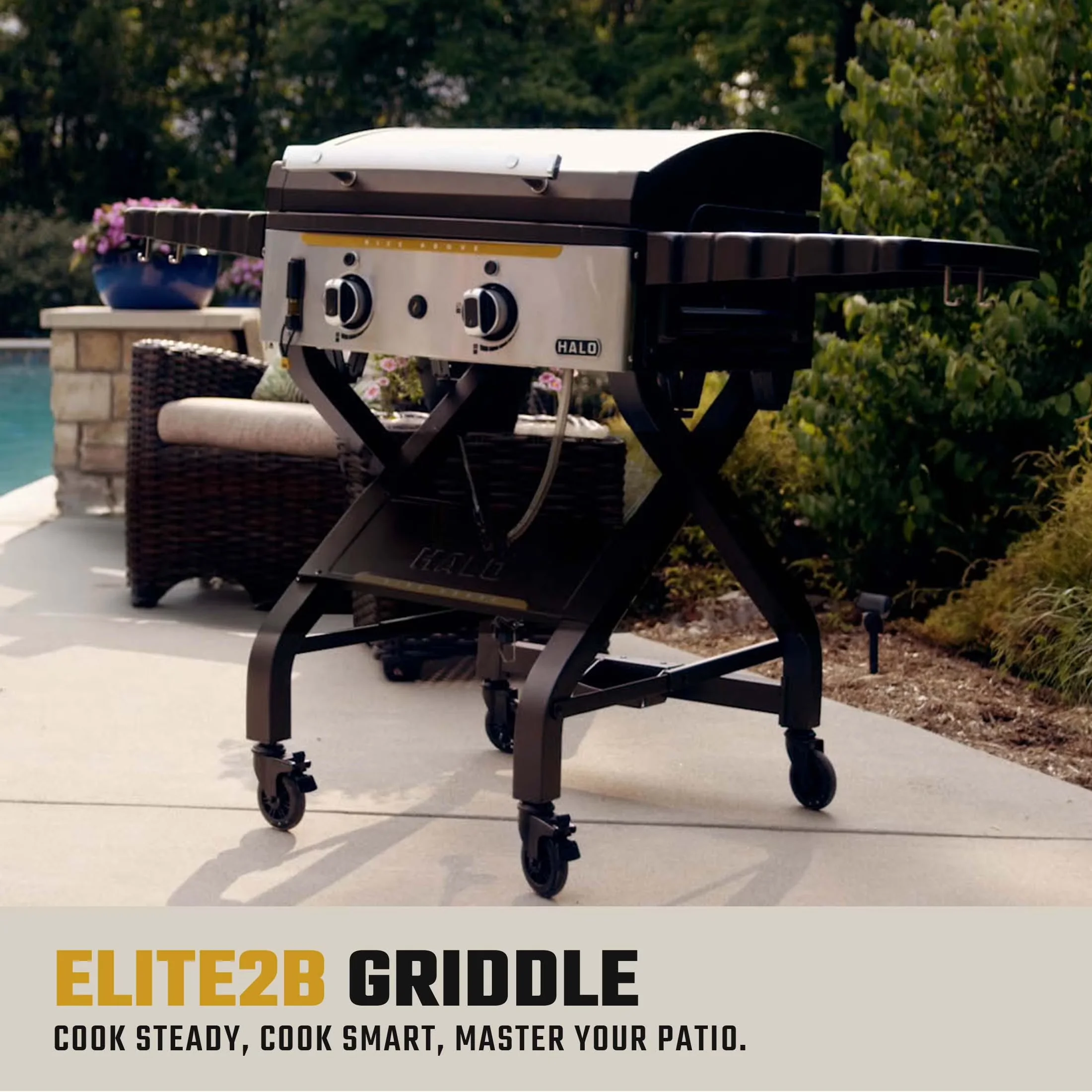 Reliable Flat Top Grill with Storage Rack, Warming Rack - Stainless Steel Model 95EF38