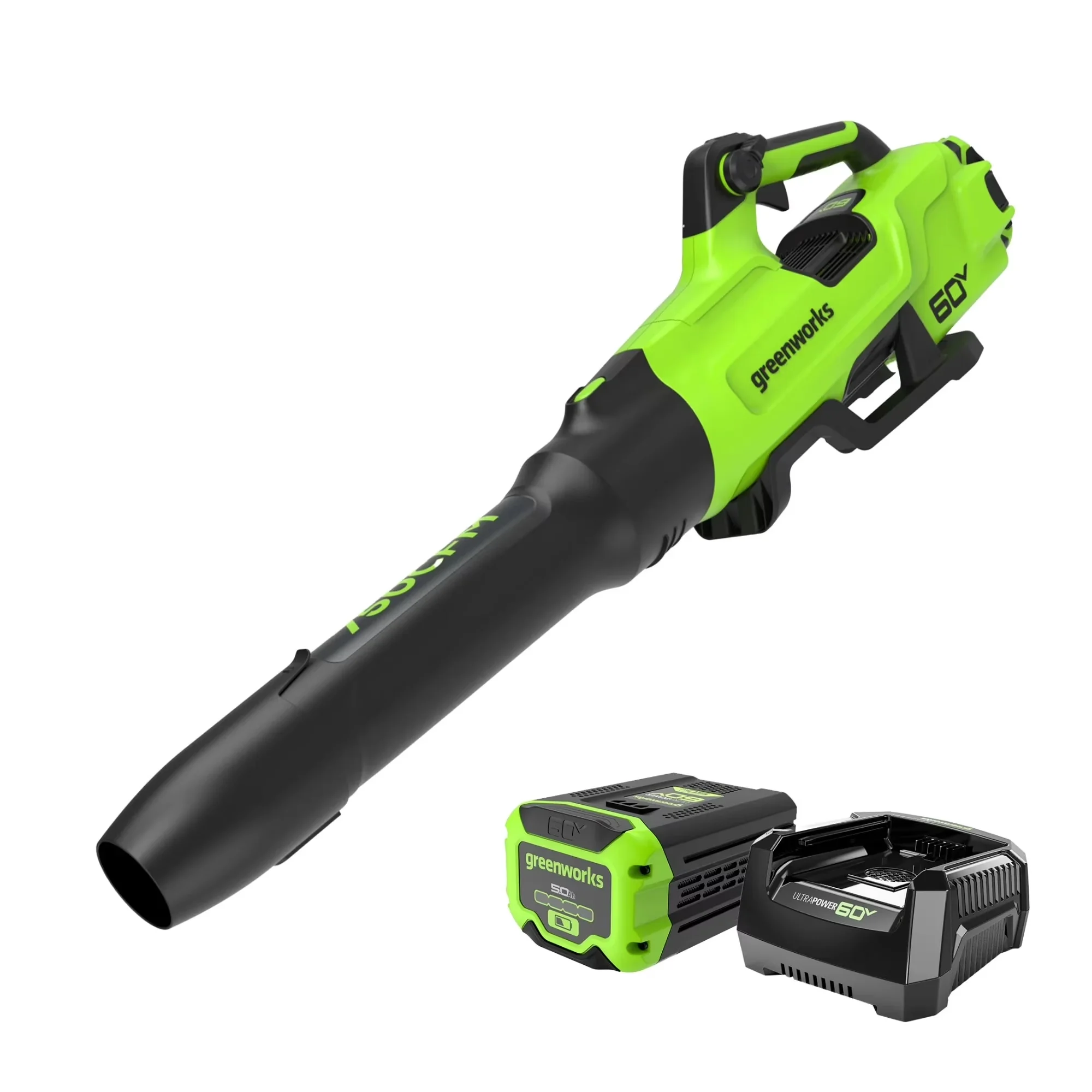 Efficient Leaf Blower with Battery, 60V, 60V 750 CFM 180 MPH - Long-Lasting Performance Model A5E3D6