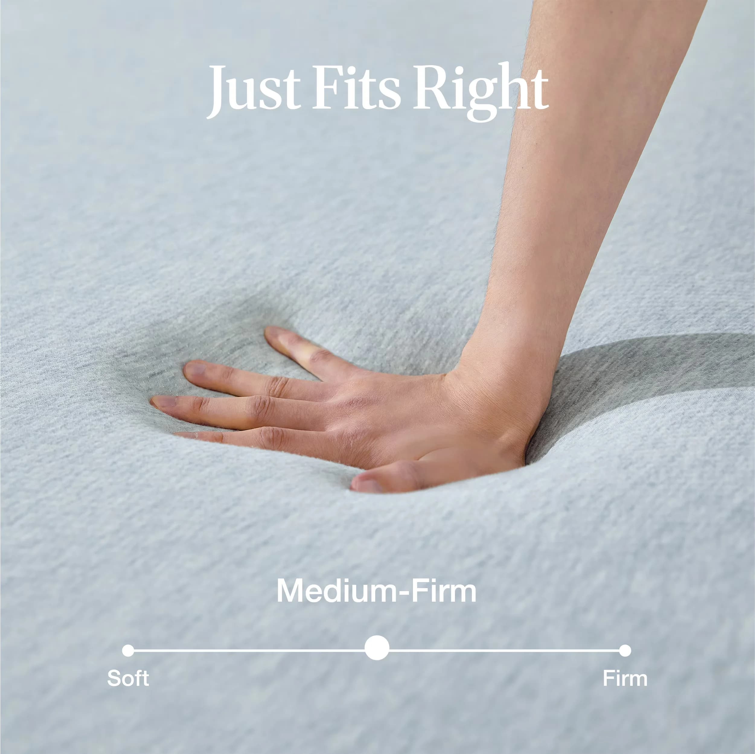 Mattresses Accessory Modern with Mattress-In-A-Box, Medium Firm | Graphite Infused Cooling - Cotton Cover Gray Model 491CCC