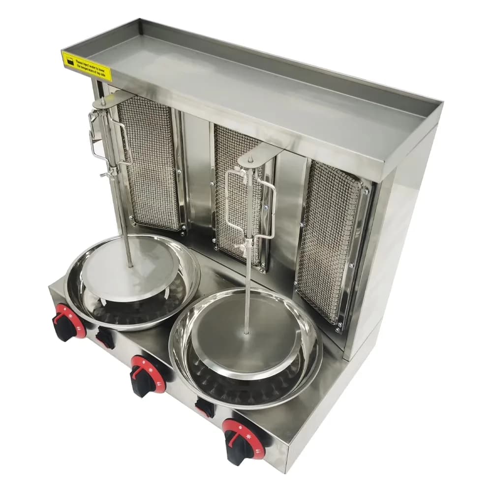 Gas Grill Durable with Gas type: LP Gas, 3 Burners - Stainless Steel Silver Model E92A1C