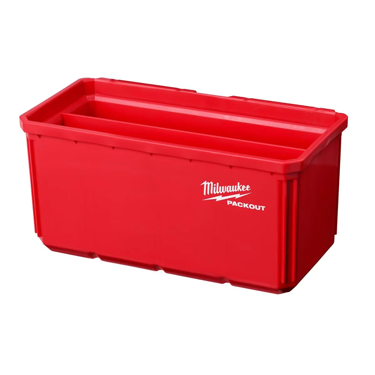 Compact Garage Storage Supply with Storage, Hangs On PACKOUT Plates, 48-22-8063 2PK Shop Large Bin Set - Red Plastic Model B739A5