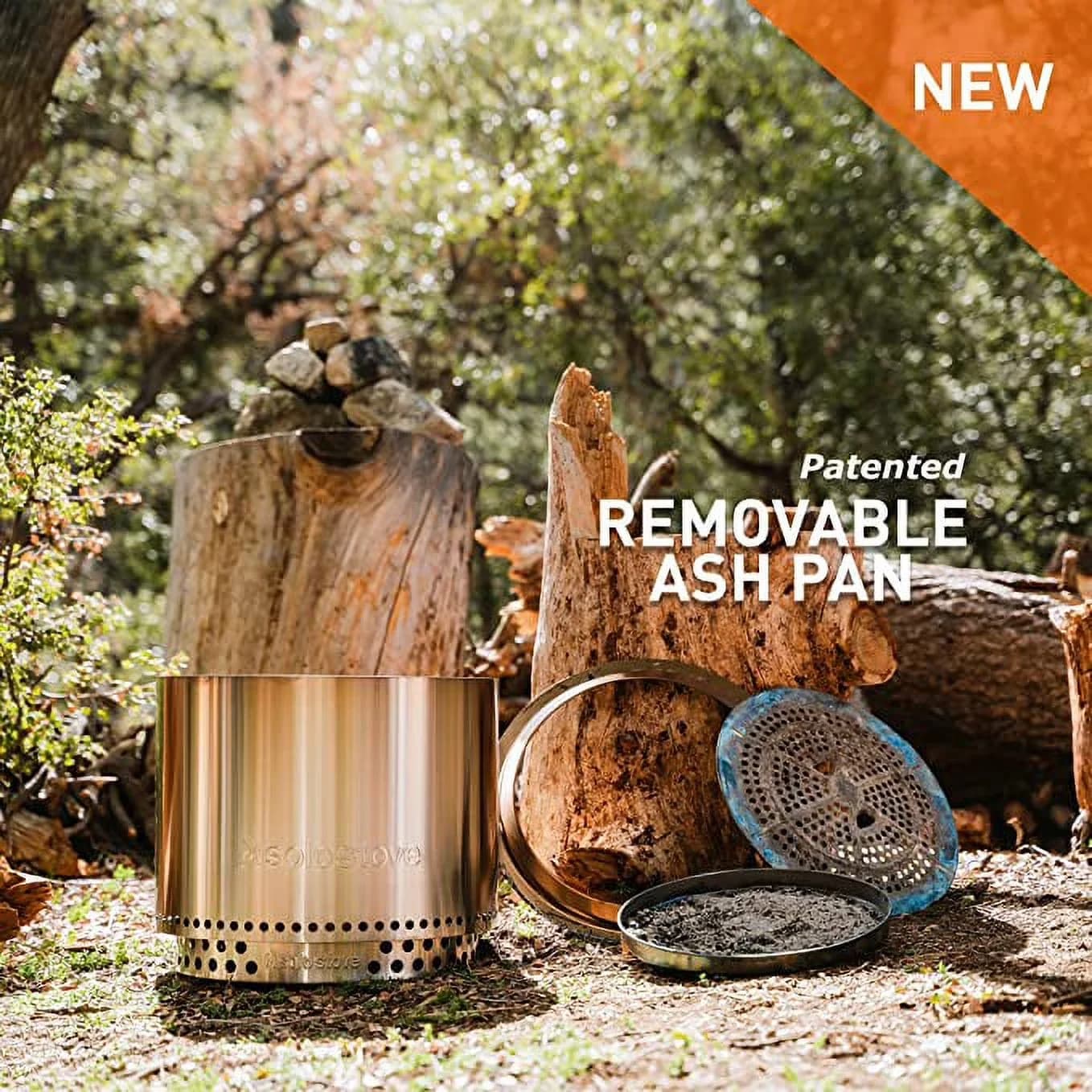 Modern Outdoor Heating with Portable, Stand, Portable Firepit - Stainless Steel 16.75" x 19.5" Model EDC730