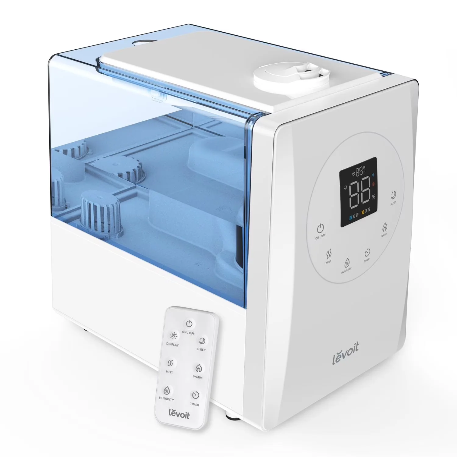 Reliable Humidifier with Water Level Indicator, Remote Controlled - White Model 630D99