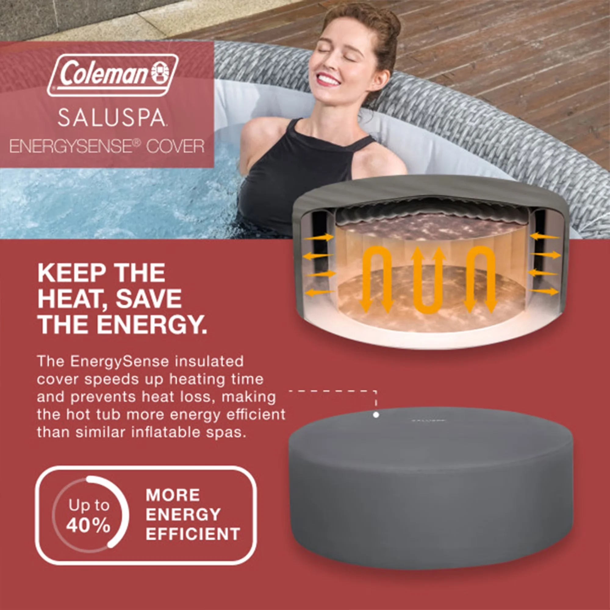 Hot Tub Versatile with Inflatable, Coleman Saluspa Sicily AirJet - Gray Model 16AF0A