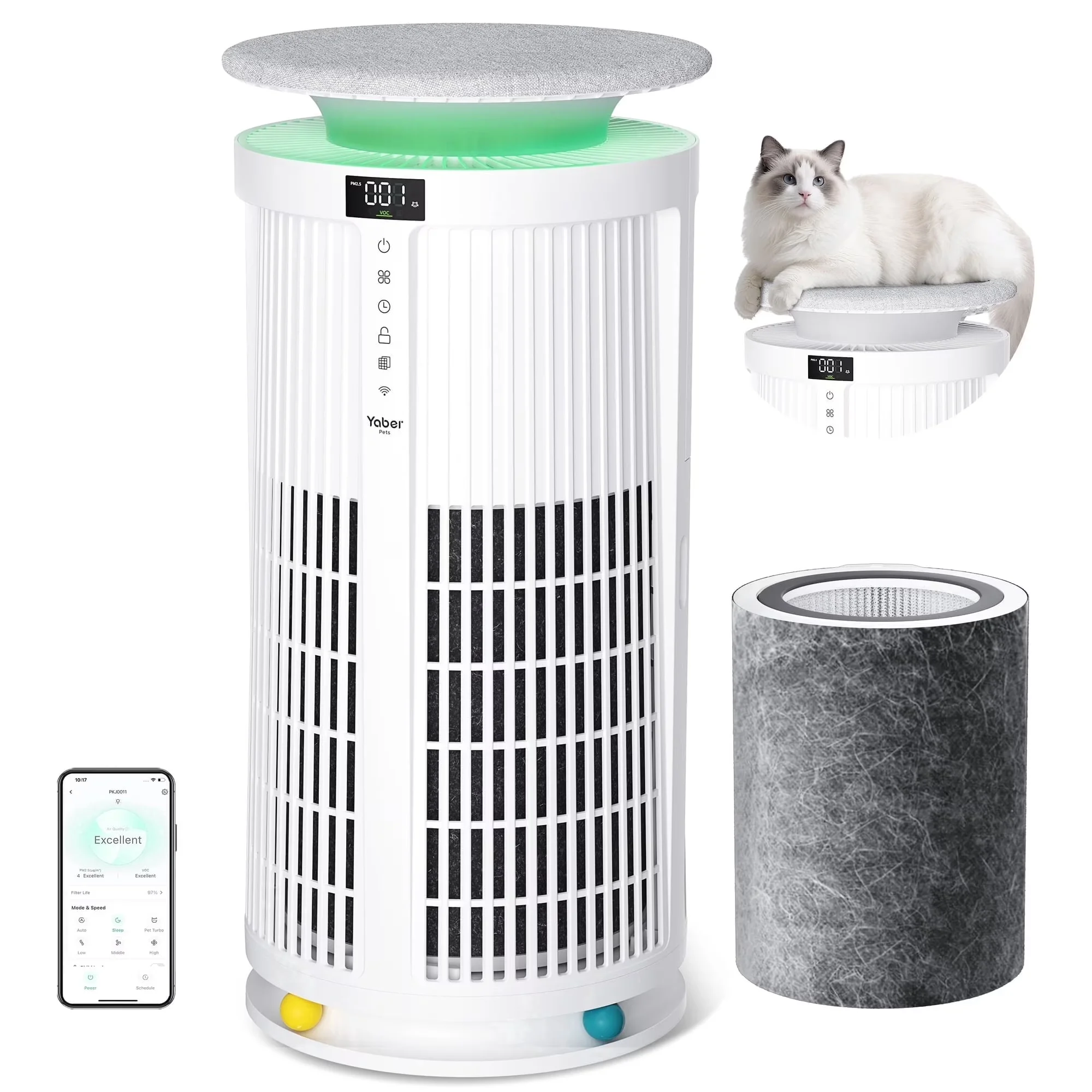 Quality Air Purifier with Smart Technology Capable - Allergies - Rustic Charm Model D3A459