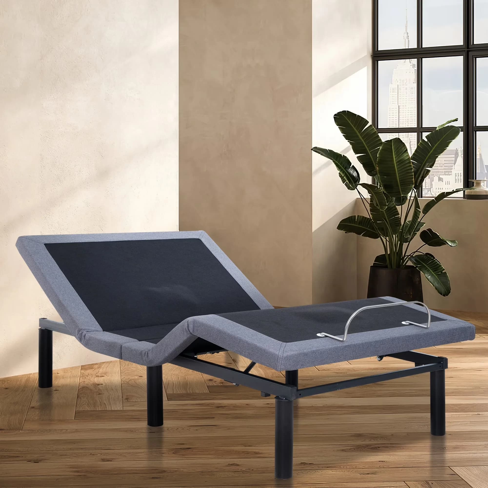 Mattresses Accessory Classic with Massaging, Remote, Zero Gravity Bed - Gray, White Metal Model EEB435