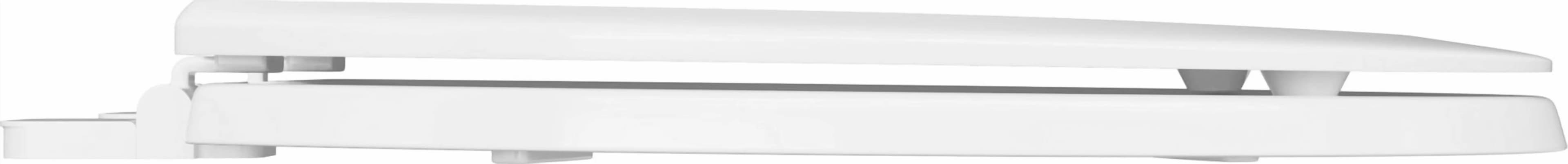 Toilet Seats And Lid Professional with Soft Close, Elongated Closed Front Seat in White - White Wood Model 239876
