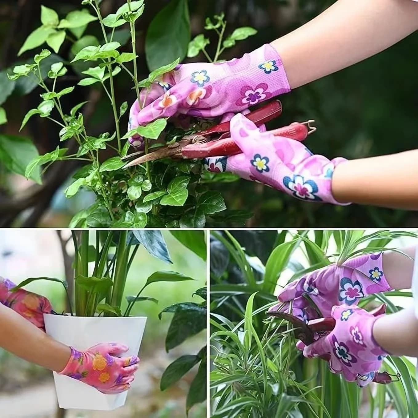 Reliable Protective Equipment with 3 Pairs Garden Gloves - Nitrile - Standard Series Model FBF65A