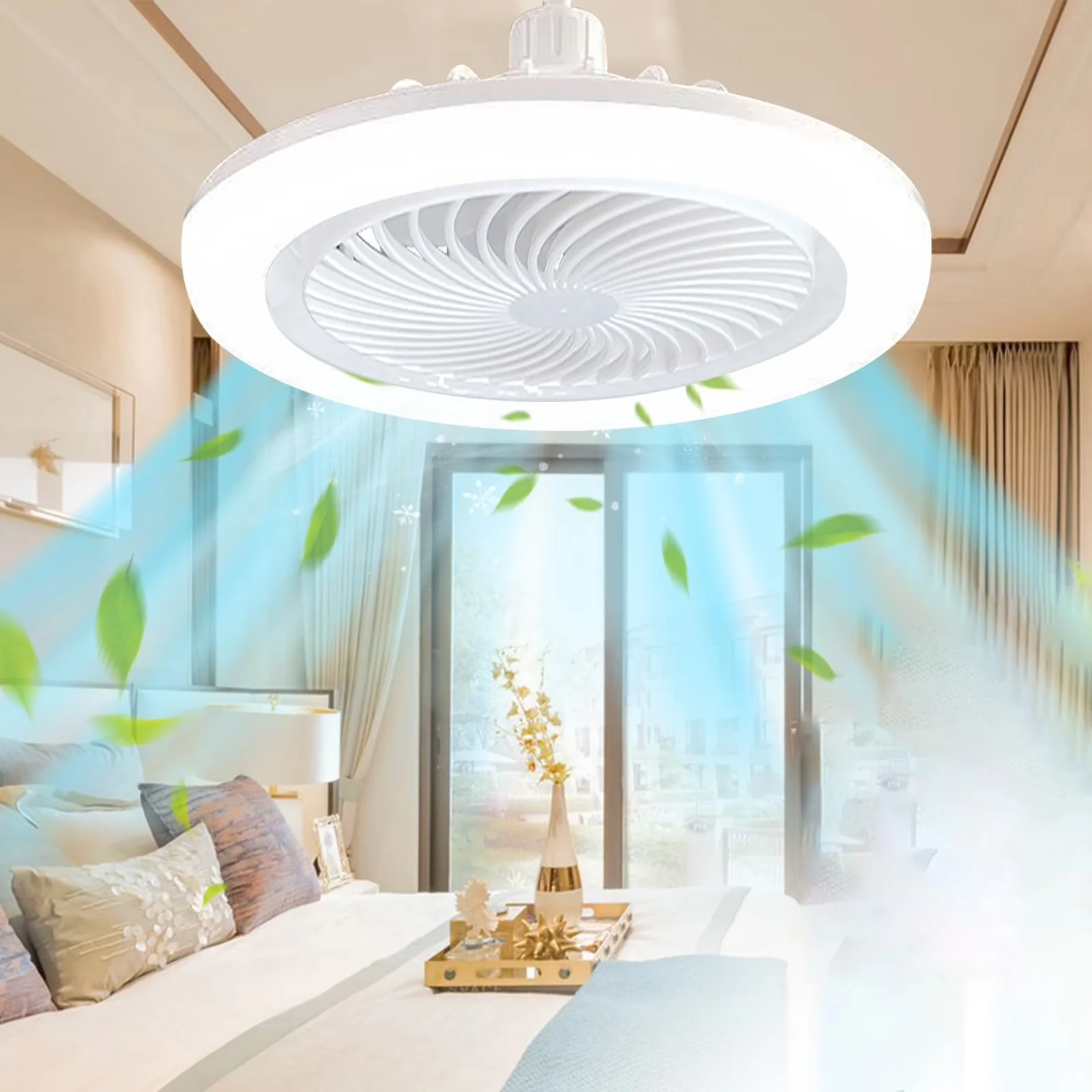 Ceiling Fan Classic with LED, Victorian, Energy Efficient - Multicolor for Small, Bedroom Model 3A5EC1