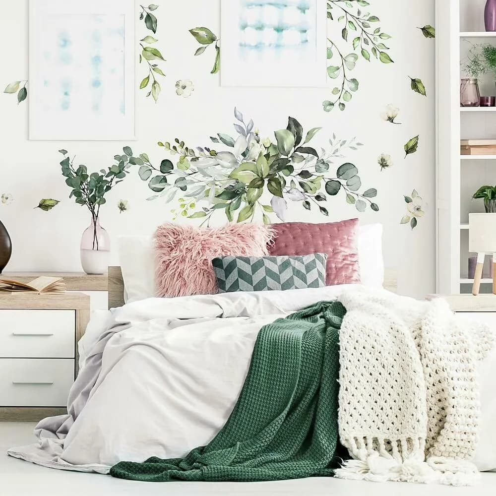 Wallpaper Wall Decals Wall Covering Durable with Reusable - Vinyl White Model 1FE41D