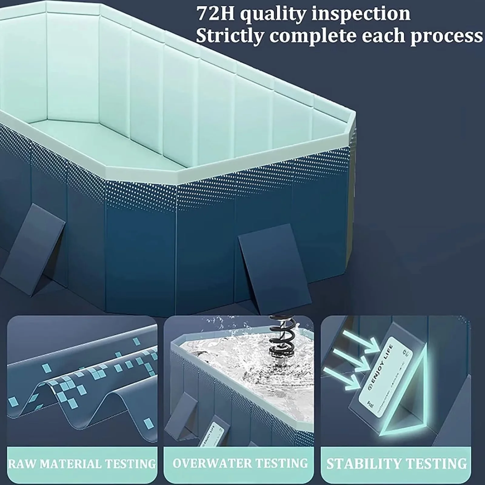 Inflatable Pool Quality with 3M Foldable Above Ground Swimming - Professional Series Model 914CC3
