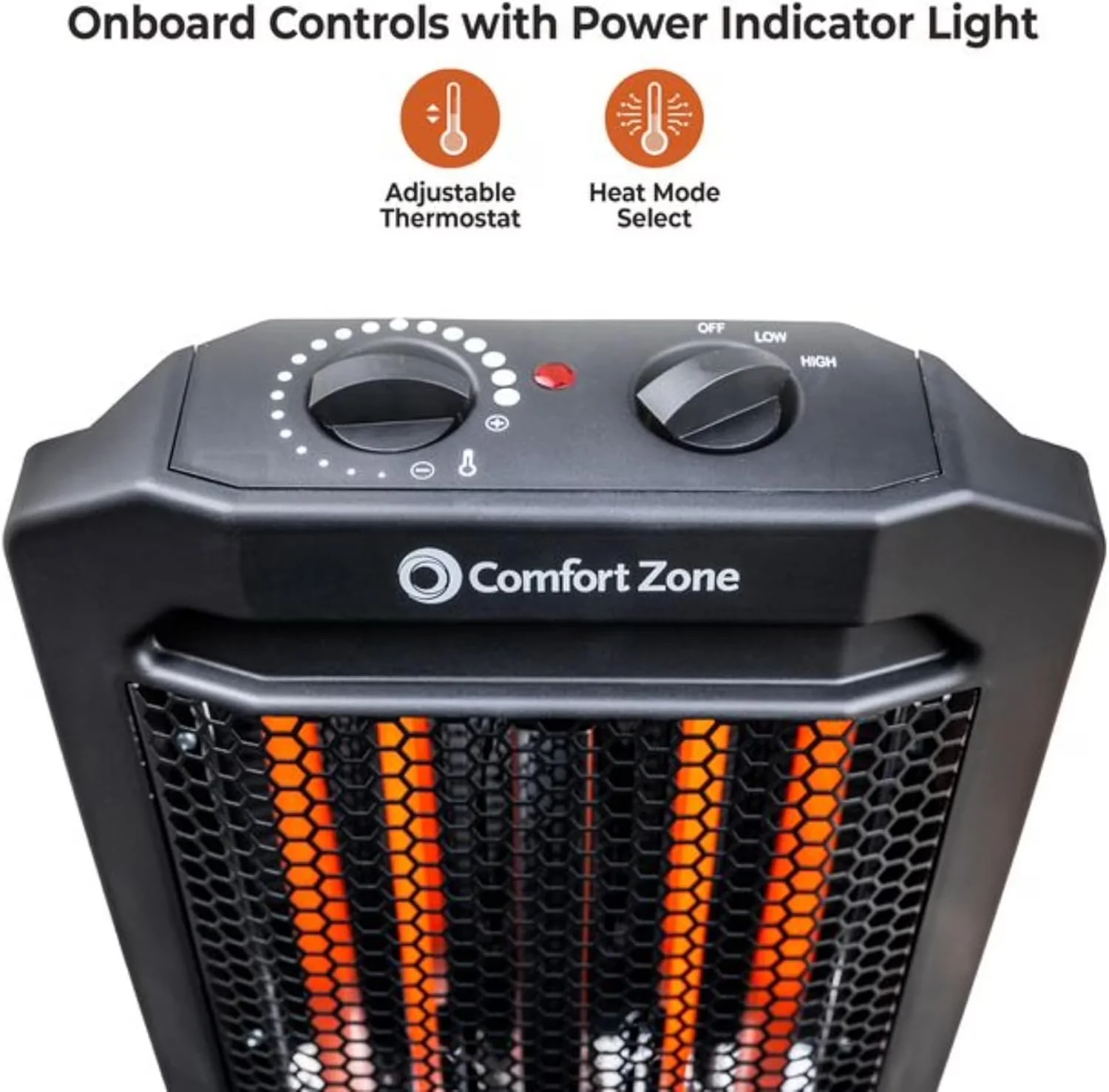 Quality Portable And Electric Space Heater with 1500W, Temperature Controlled - Black Model AE5DC0