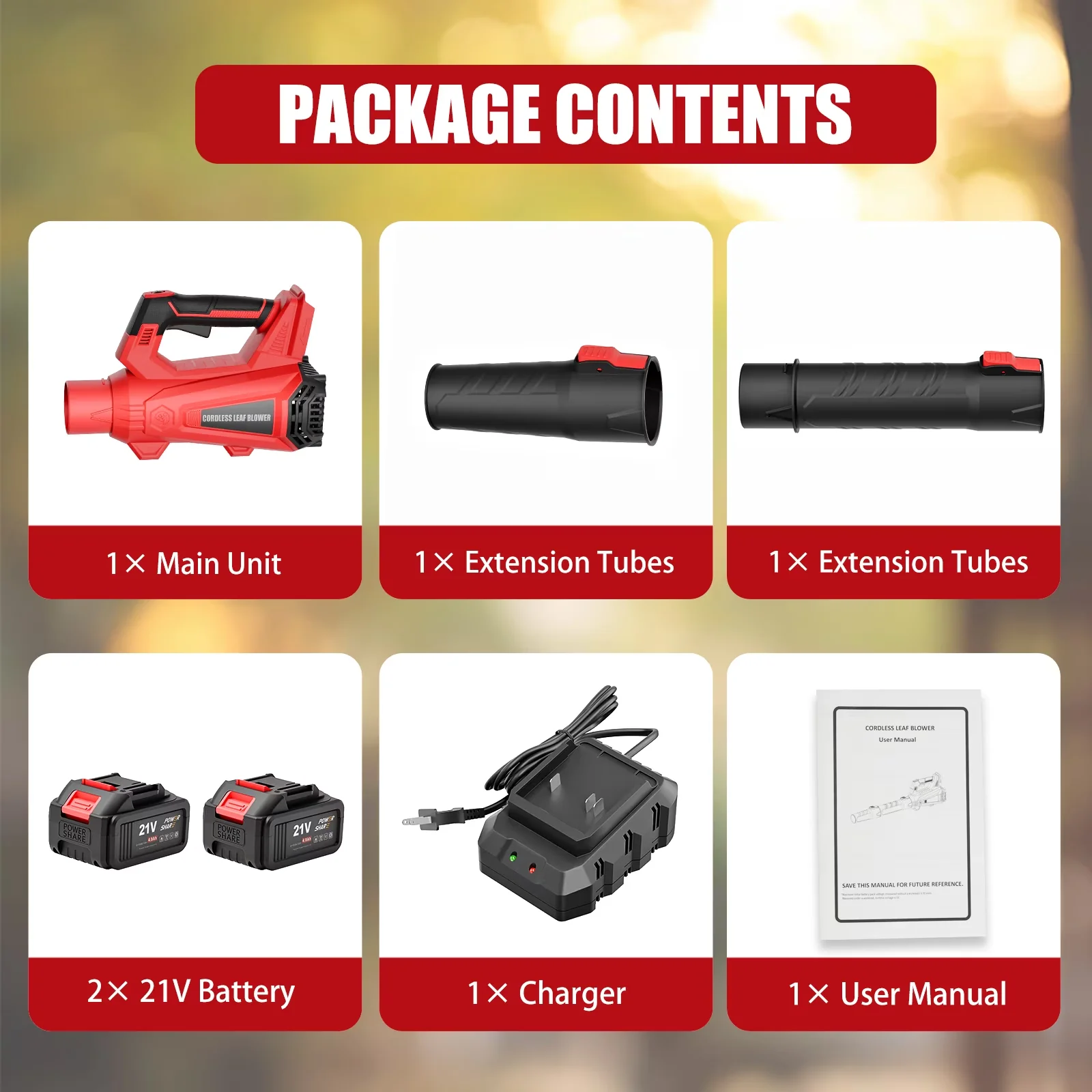 Quality Leaf Blower with Battery, 21V, Cordless - 930CFM - Traditional Style Model 1C7890