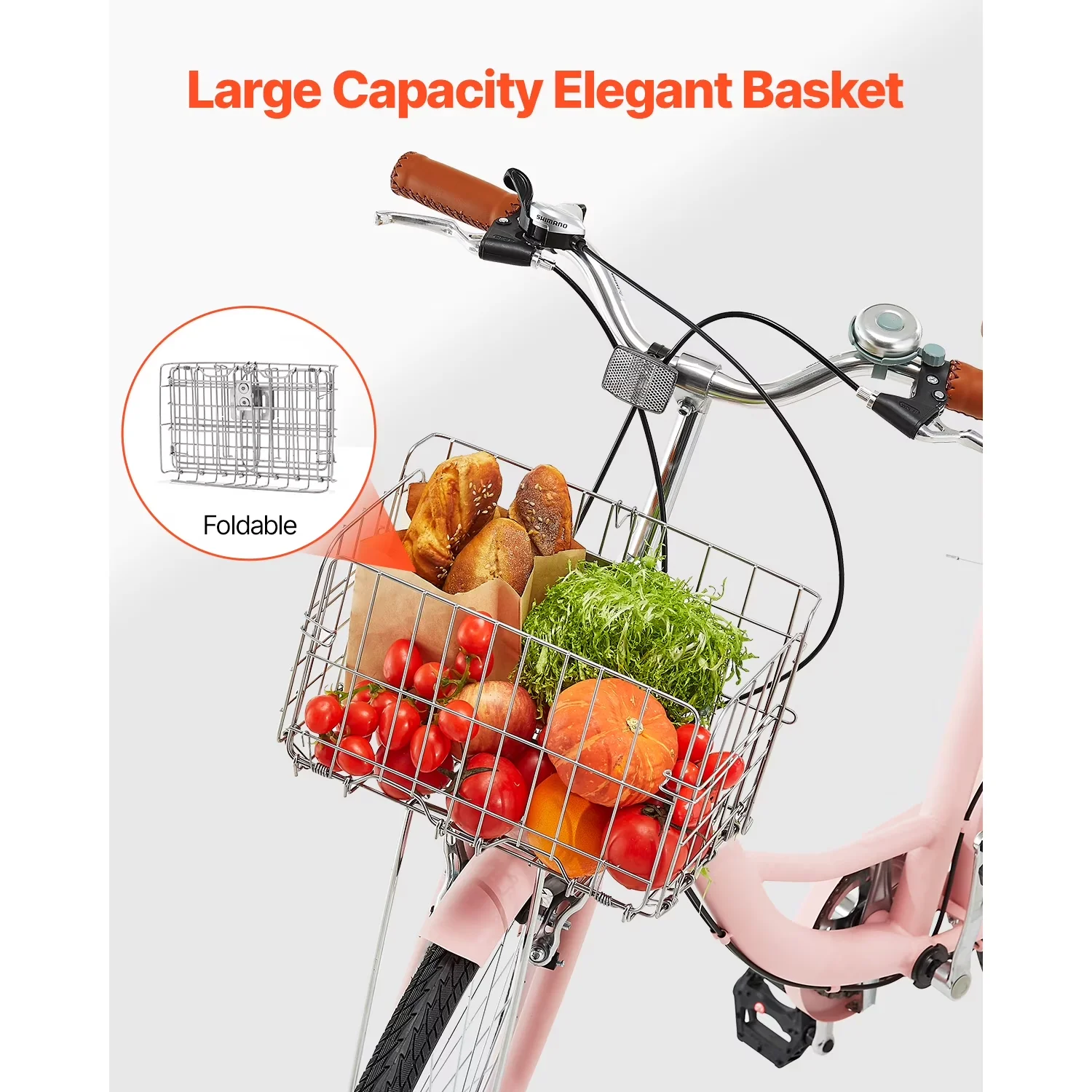 Sleek Cruiser Bike with Foldable, Lightweight, Adjustable Seat - Multicolor Model 15D1AE