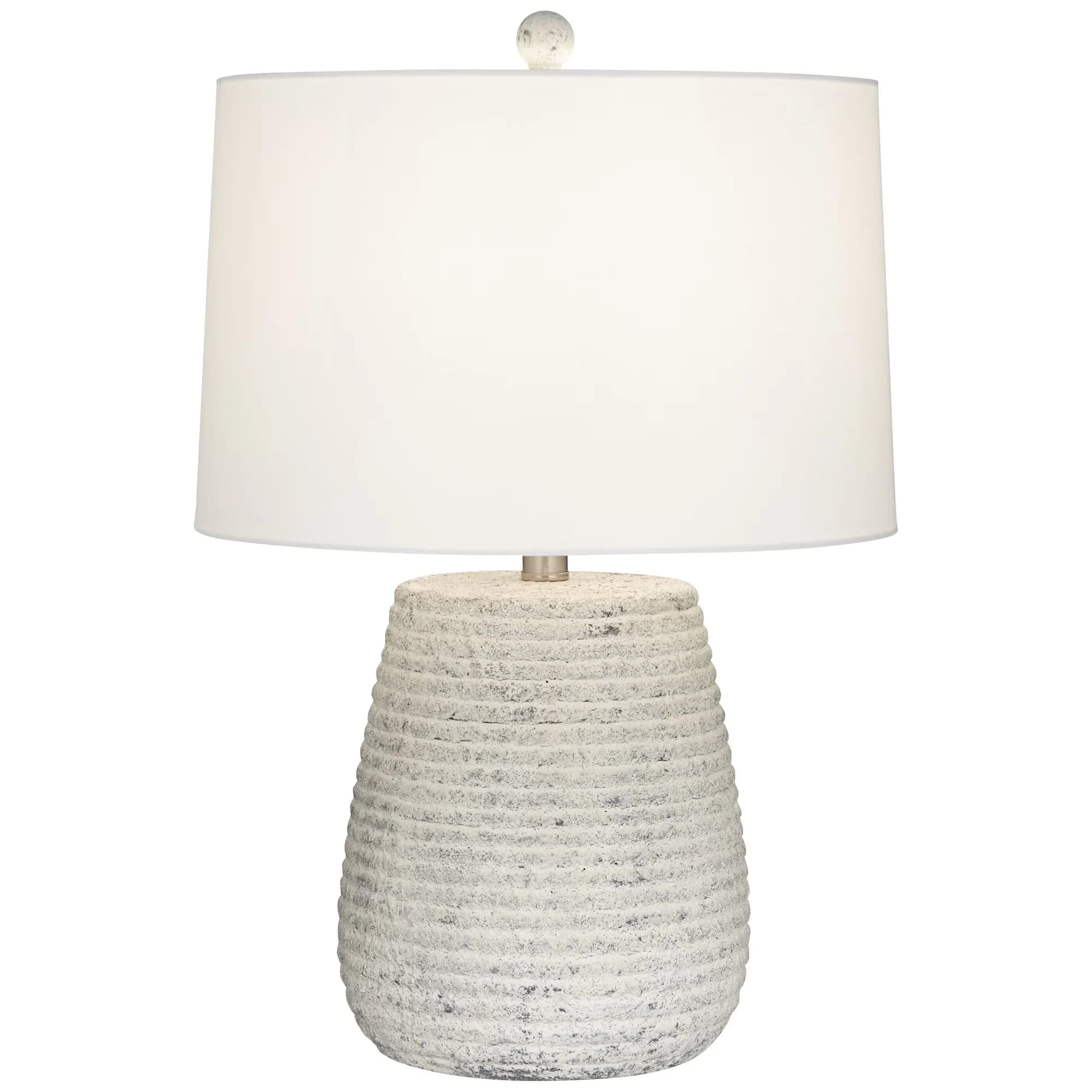 Table Lamp Compact with Incandescent, Transitional, Accent Lamps - Ceramic Gray Model CED823