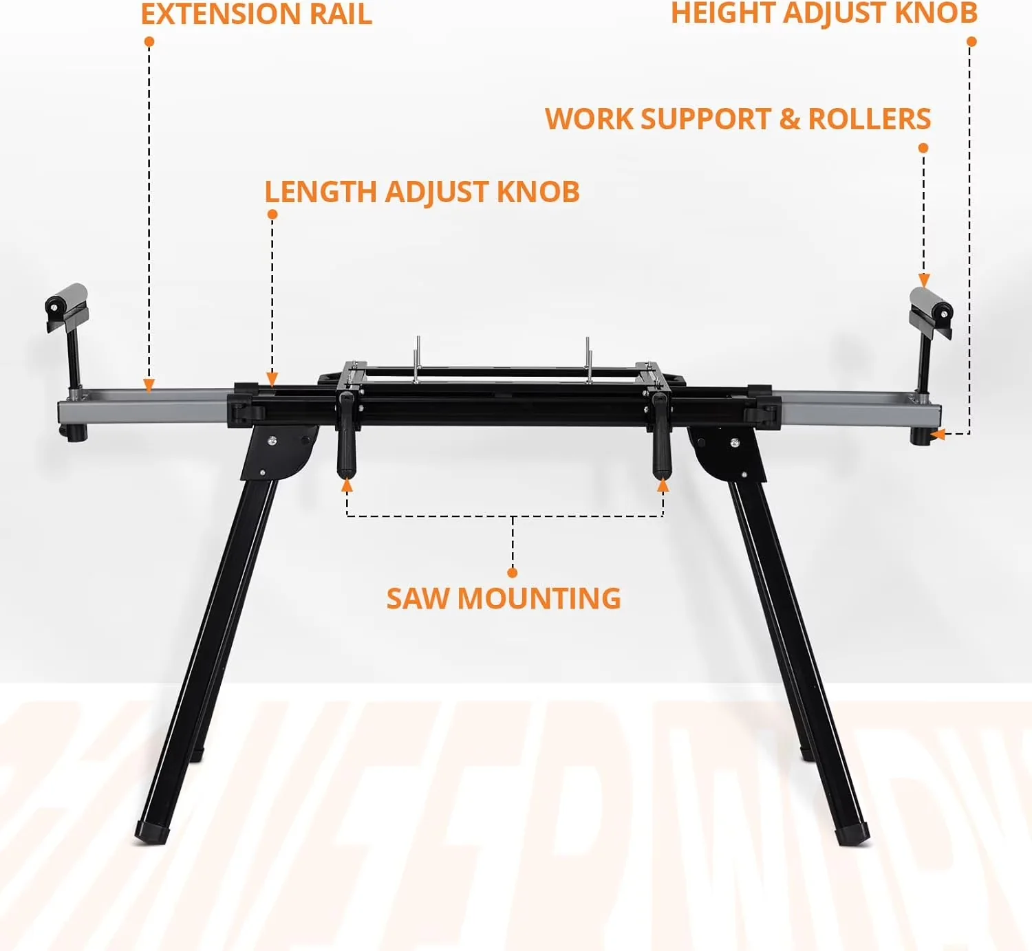 Durable Woodworking with Portable, Compatible, Durable Iron Skeleton frame - Iron Model 4DB33C