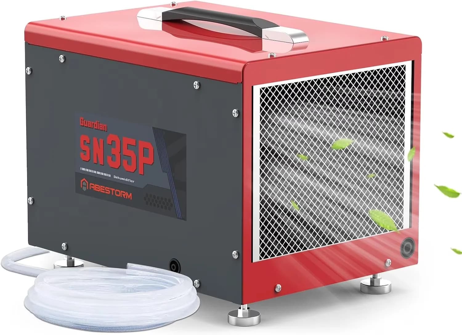 Dehumidifier Versatile with ①AHAM, (80°F, 60% RH)(Pints) :35 Pints, Memory Starting Crawlspace dehumidifiers - Red Model 54B46D