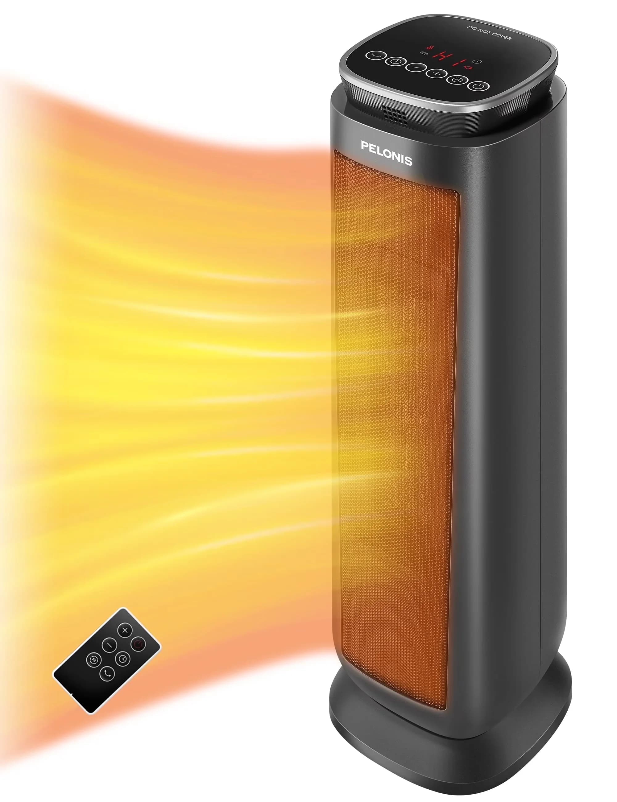 Reliable Portable And Electric Space Heater with Temperature Controlled, Adjustable - Black Model 21B303