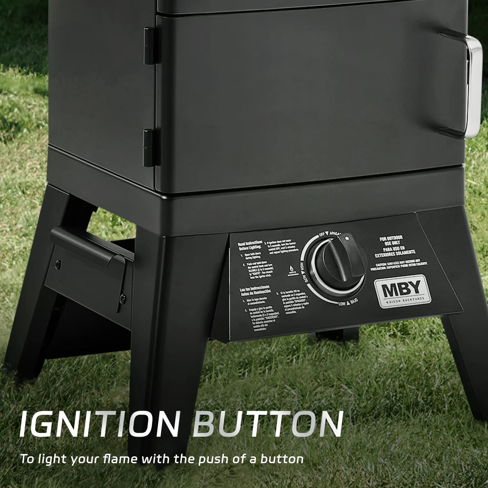 Charcoal Grill Classic with Adjustable Charcoal Tray, Heat Thermometer - Alloy Steel Model B74507