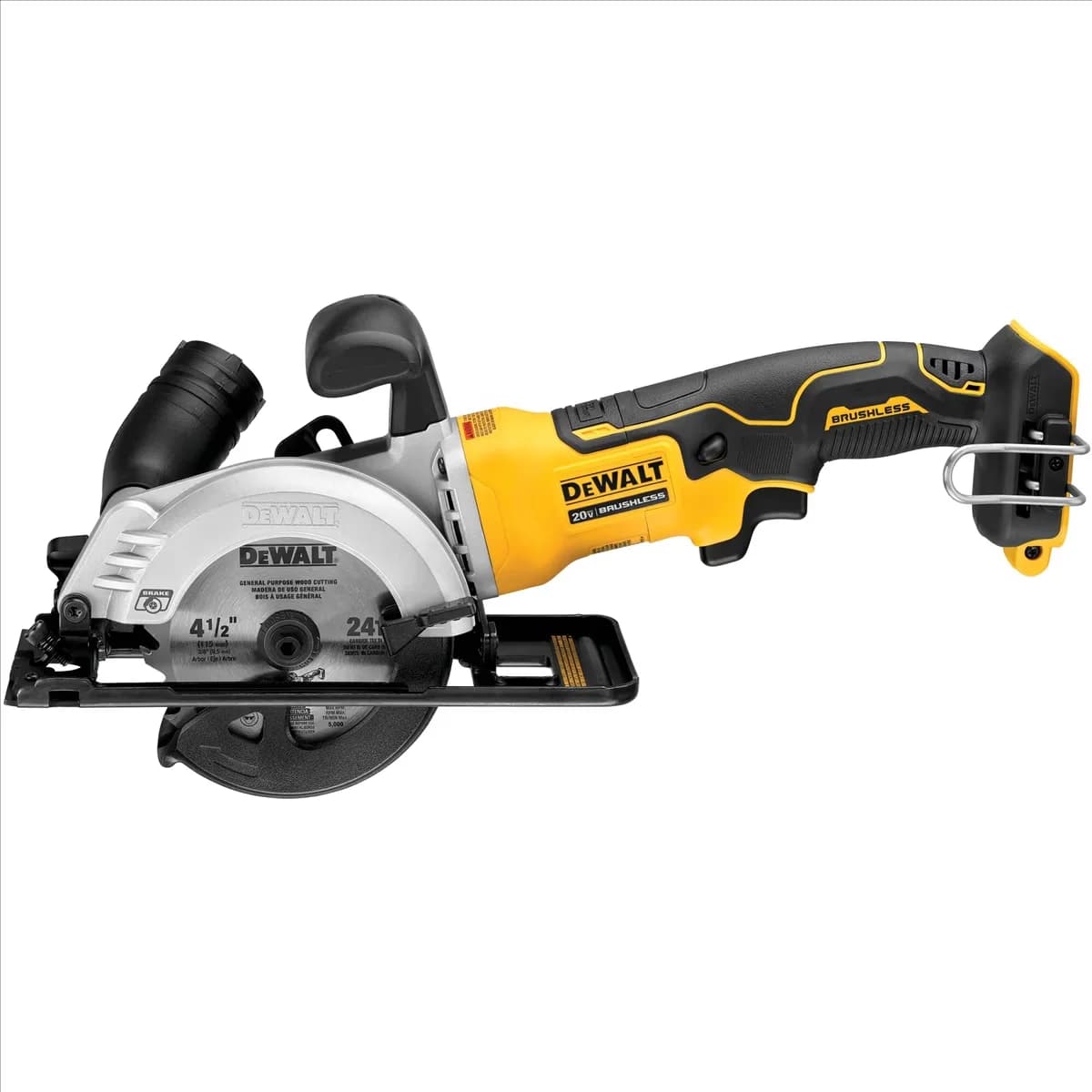 Modern Power Saw with Battery, 20V, Brushless Motor - Yellow - Built to Last Model 0584A4