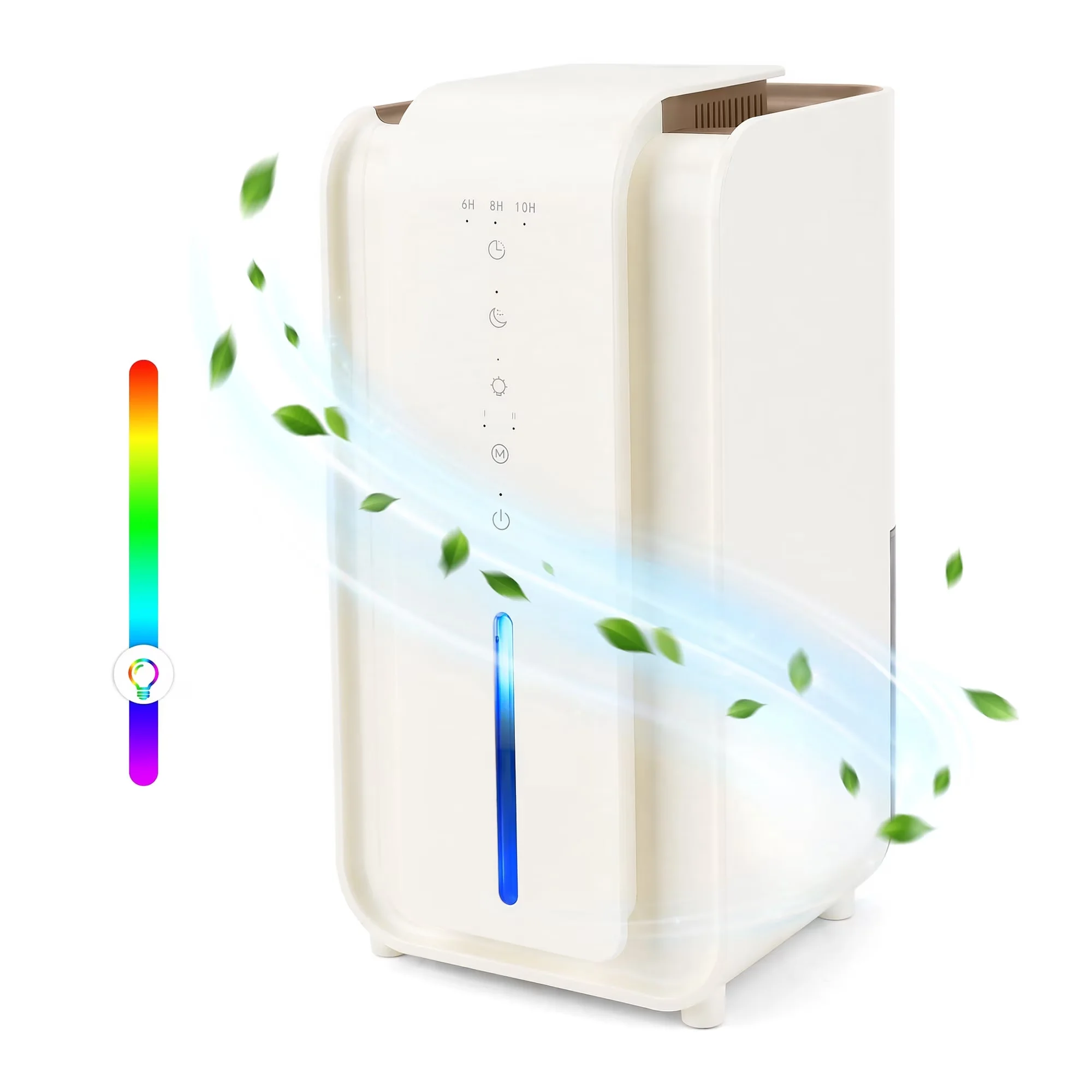 Sleek Dehumidifier with Adjustable Humidistat, Automatic Shut-Off, Energy Efficient - White for Auto, Home Model CA33B4