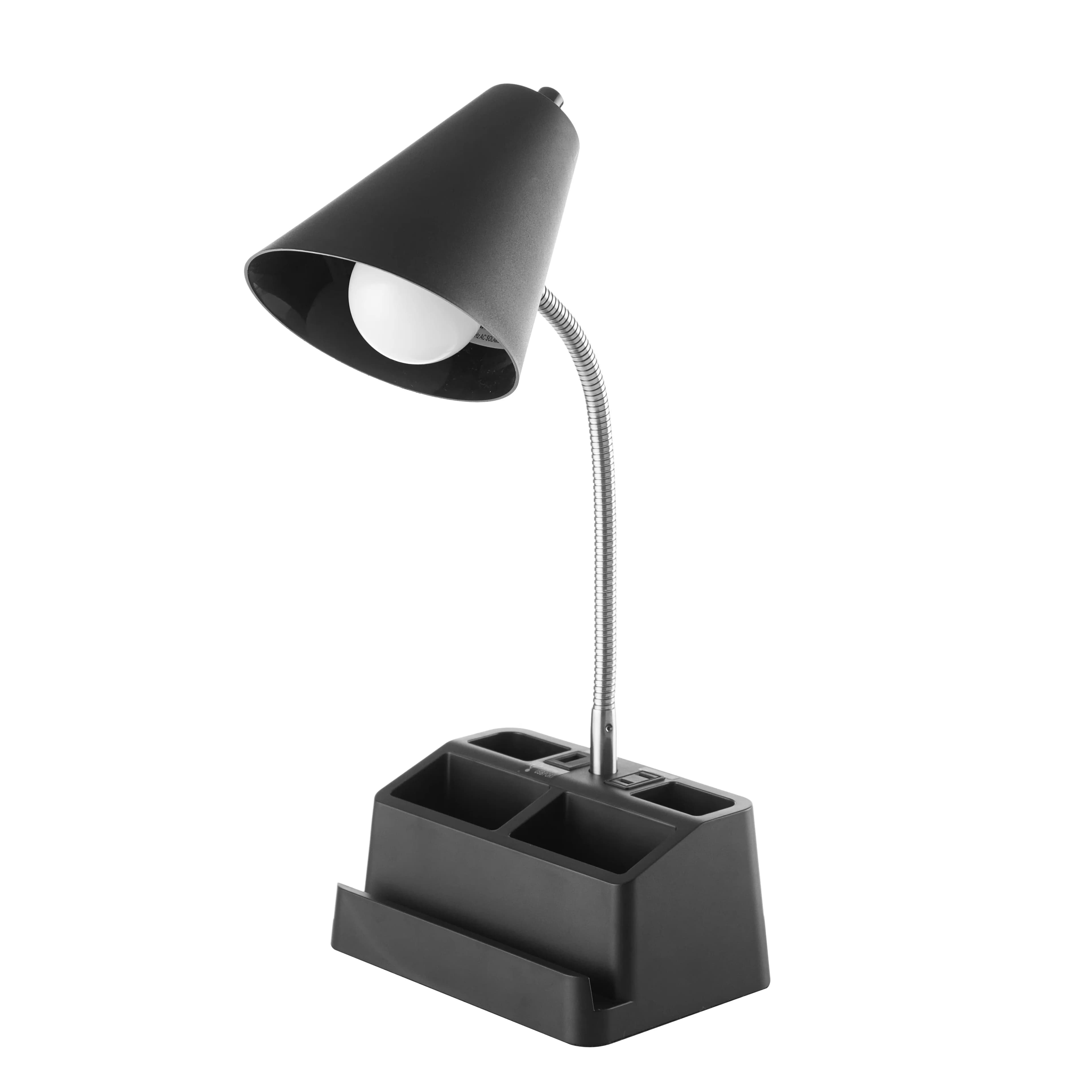 Innovative Desk Lamp with LED, Contemporary, Modern - Plastic Black Adjustable Model BD8E82