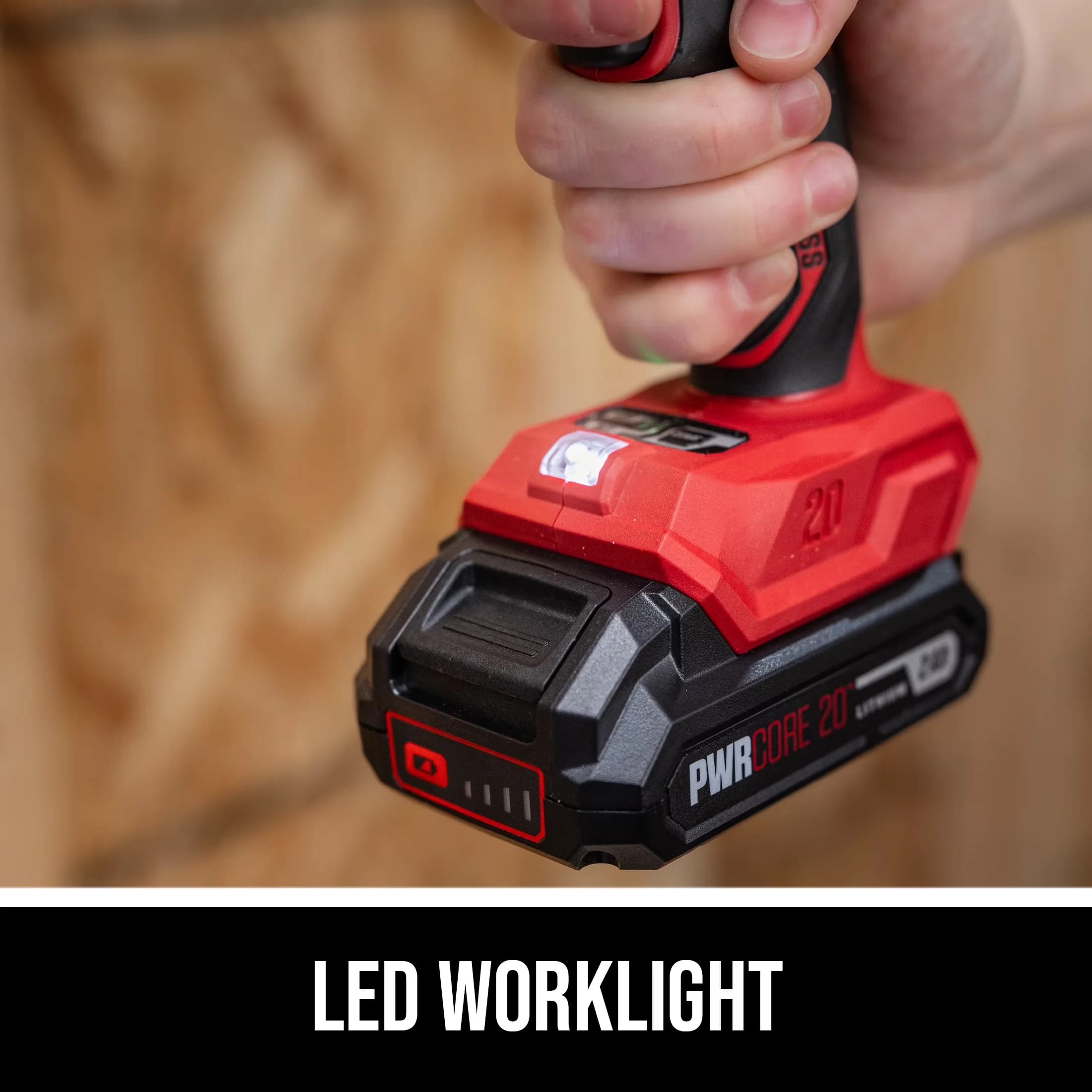 Reliable Drills Driver with Battery, 20V, 20V Brushless 1/4 Inch Hex Impact Kit - Red Model F85239