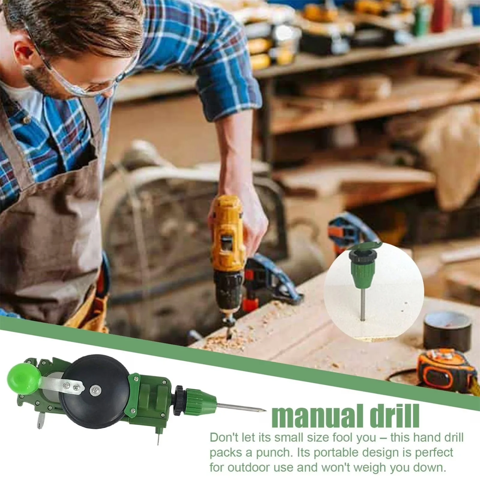 Versatile Drills Driver with Cordless, Compact Cordless Hand Drill - Green Model 10B63E