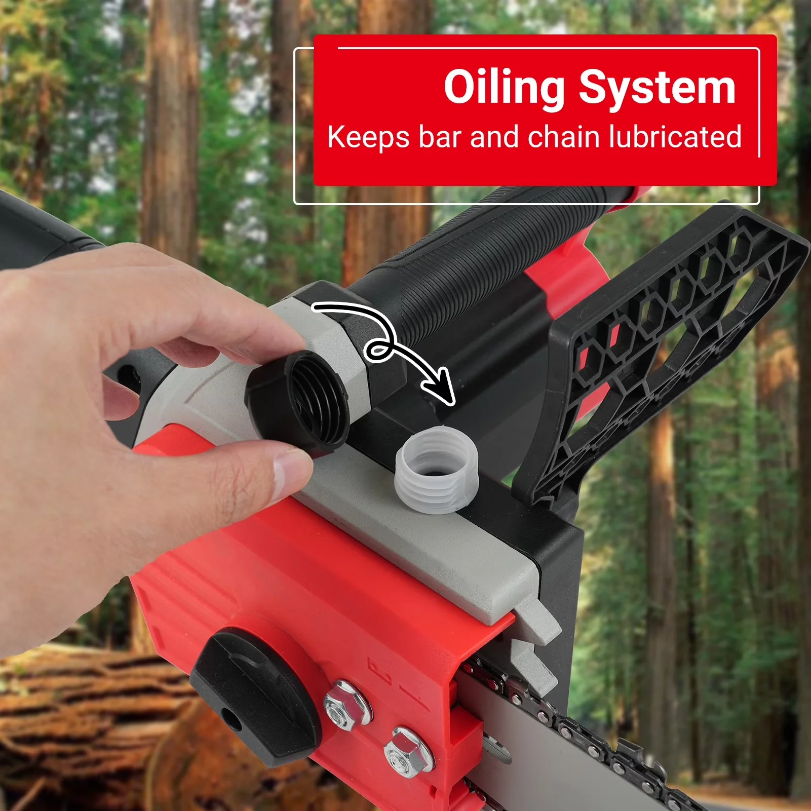 Reliable Chainsaw with Automatic Chain Oiler, 12-Amp Electric Corded, 16-Inch Guide Bar - Model B431DB